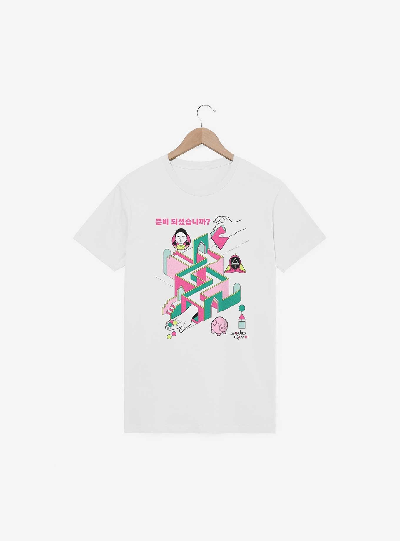 Squid Game Labyrinth T-Shirt, WHITE, hi-res