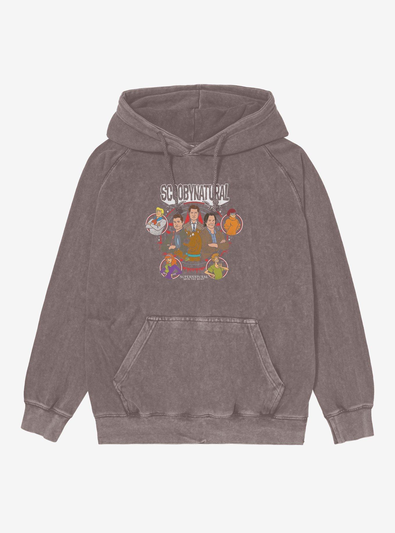 Supernatural Scoobynatural Crossover Mineral Wash Hoodie, , hi-res