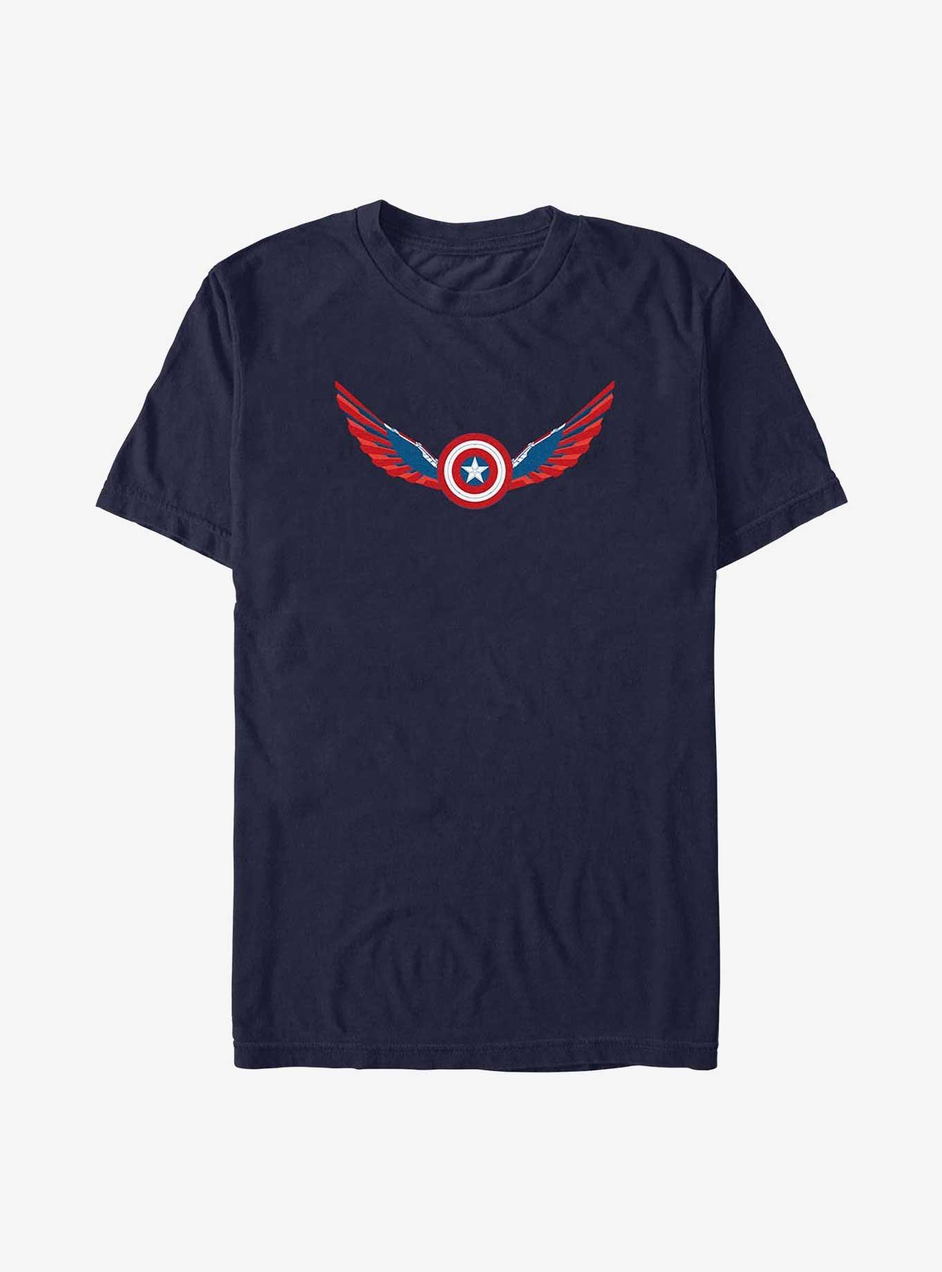 Marvel Captain America: Brave New World Wings Shield Falcon T-Shirt, , hi-res