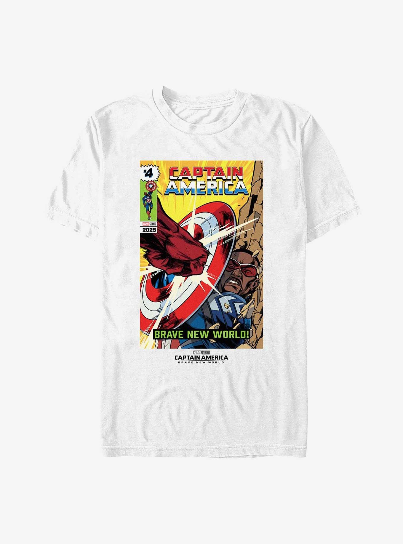 Marvel Captain America: Brave New World Comic Fight Scene T-Shirt, , hi-res