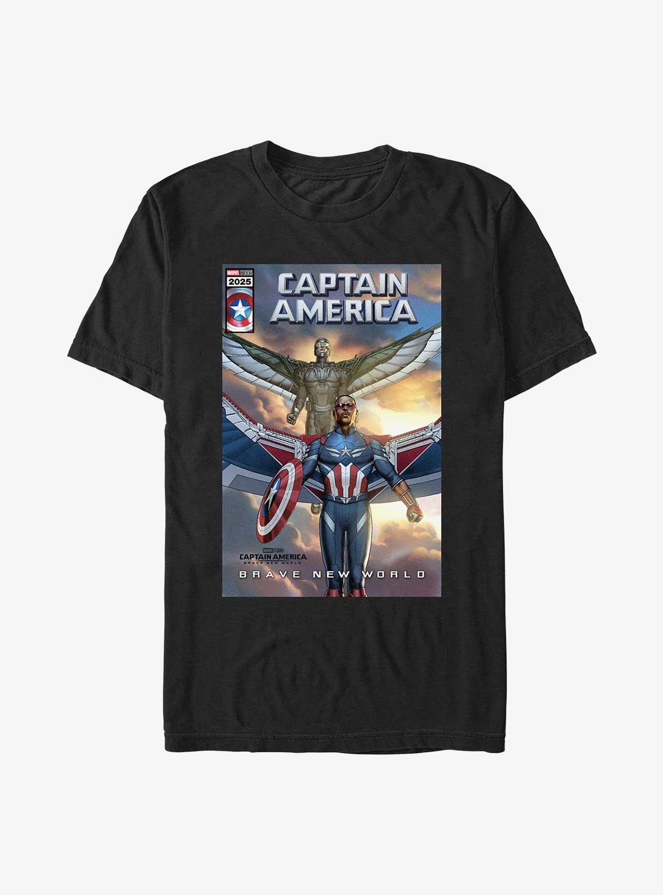Marvel Captain America: Brave New World New Captain And Falcon T-Shirt