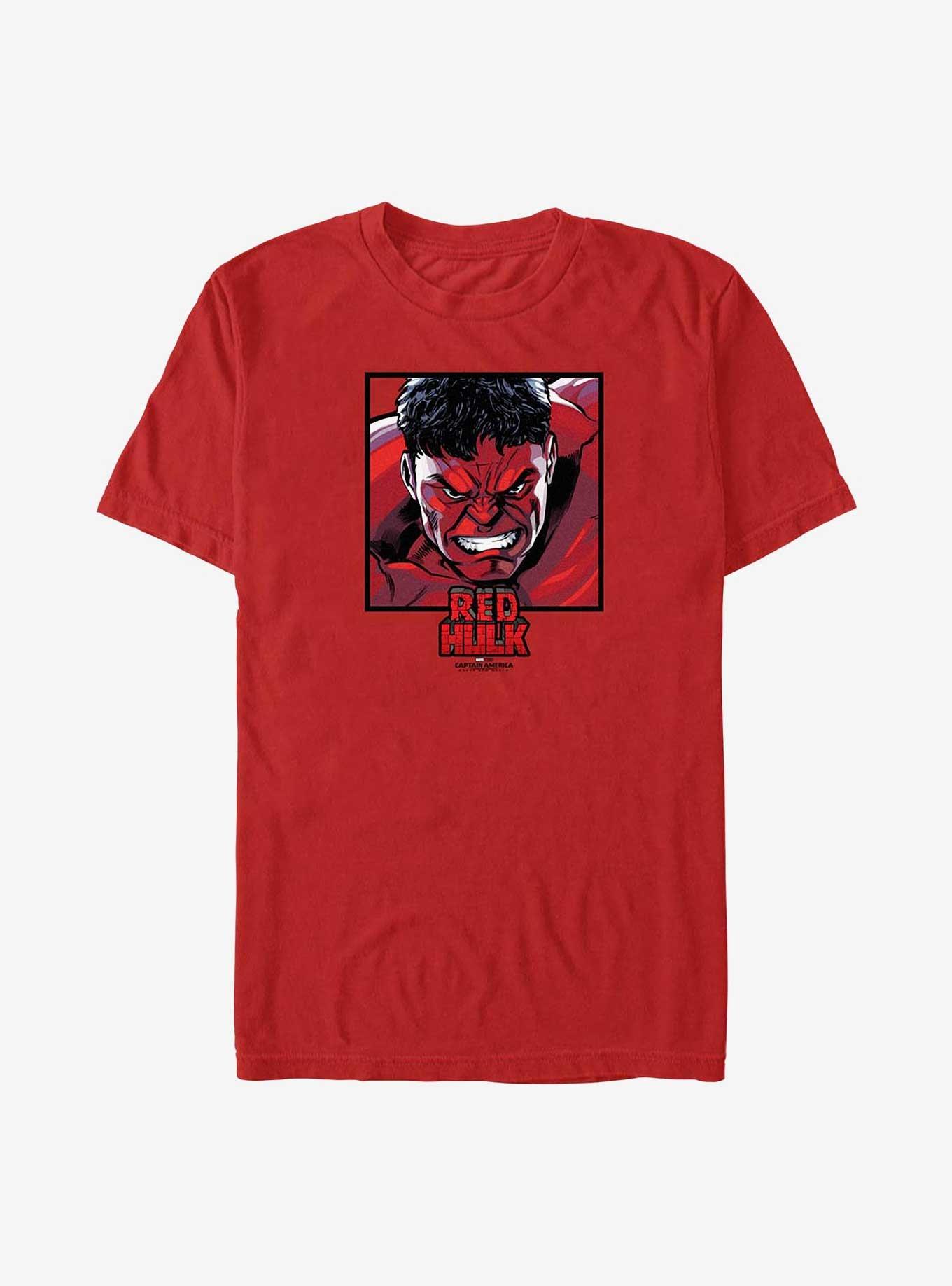 Marvel Captain America: Brave New World Red Hulk Squared T-Shirt