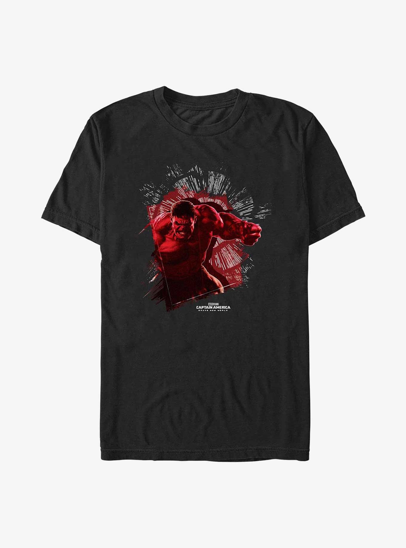 Marvel Captain America: Brave New World Broken Glass Red Hulk T-Shirt, , hi-res