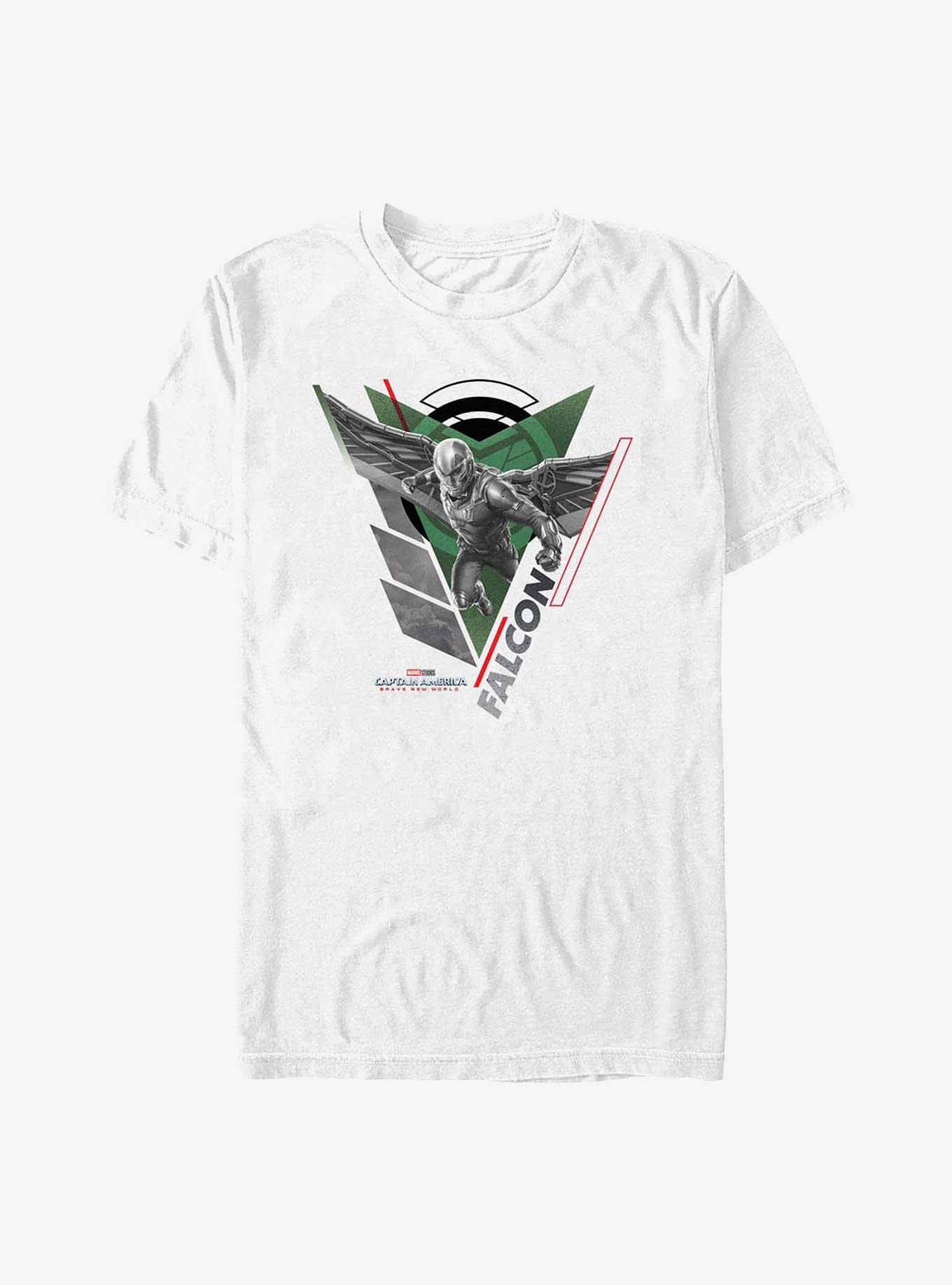 Marvel Captain America: Brave New World New Falcon Pose T-Shirt, WHITE, hi-res