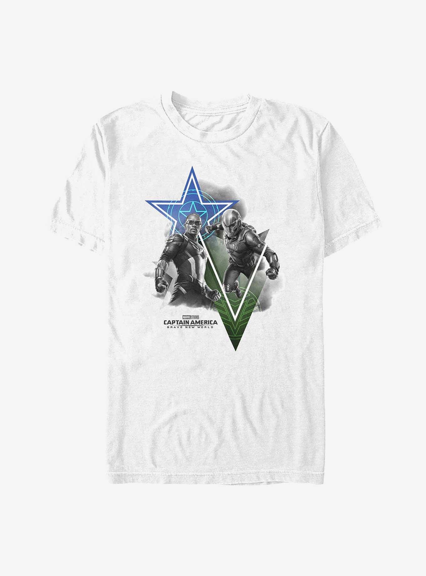 Marvel Captain America: Brave New World Ready To Fight T-Shirt, WHITE, hi-res