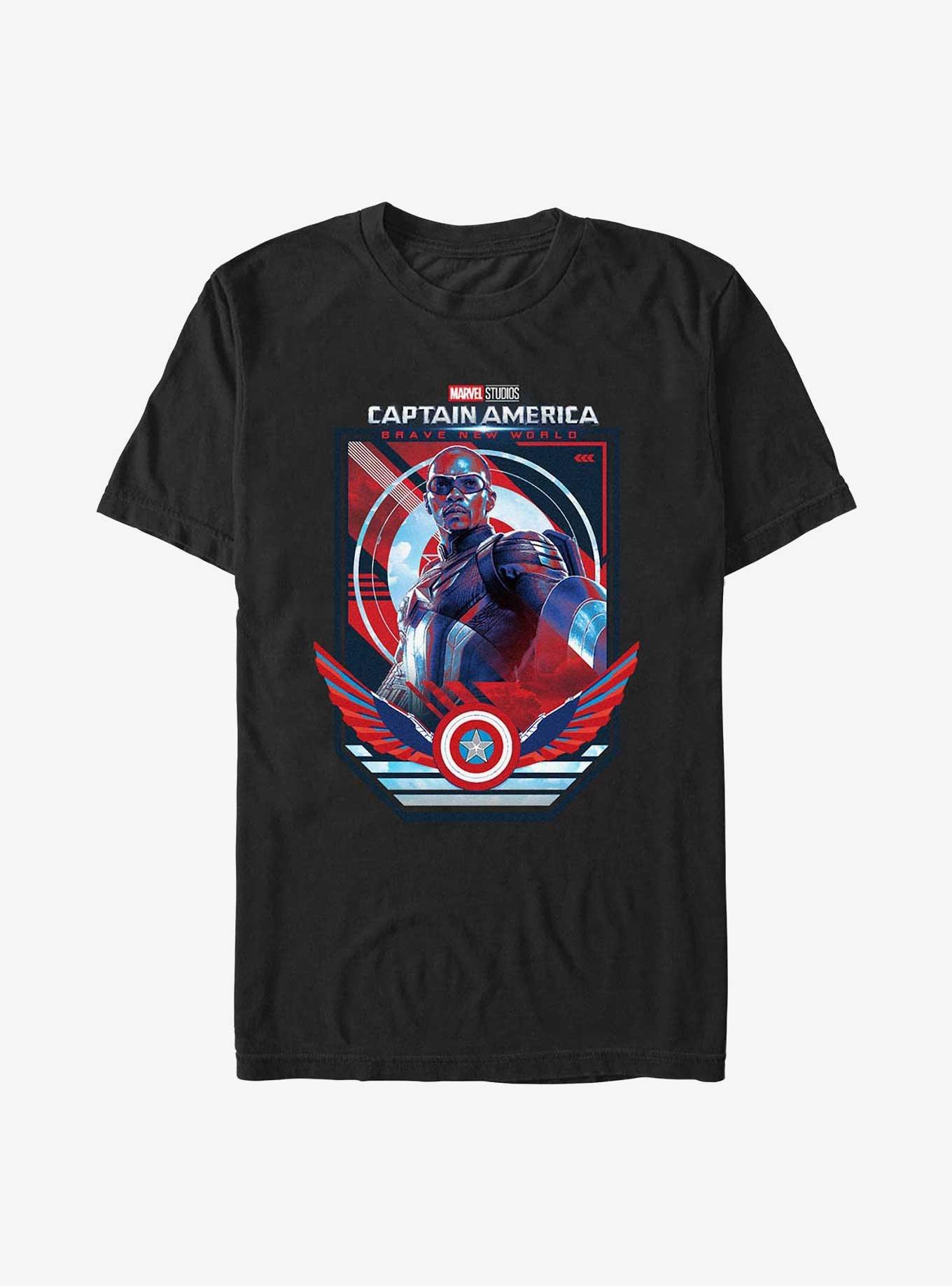 Marvel Captain America: Brave New World Pose T-Shirt, BLACK, hi-res