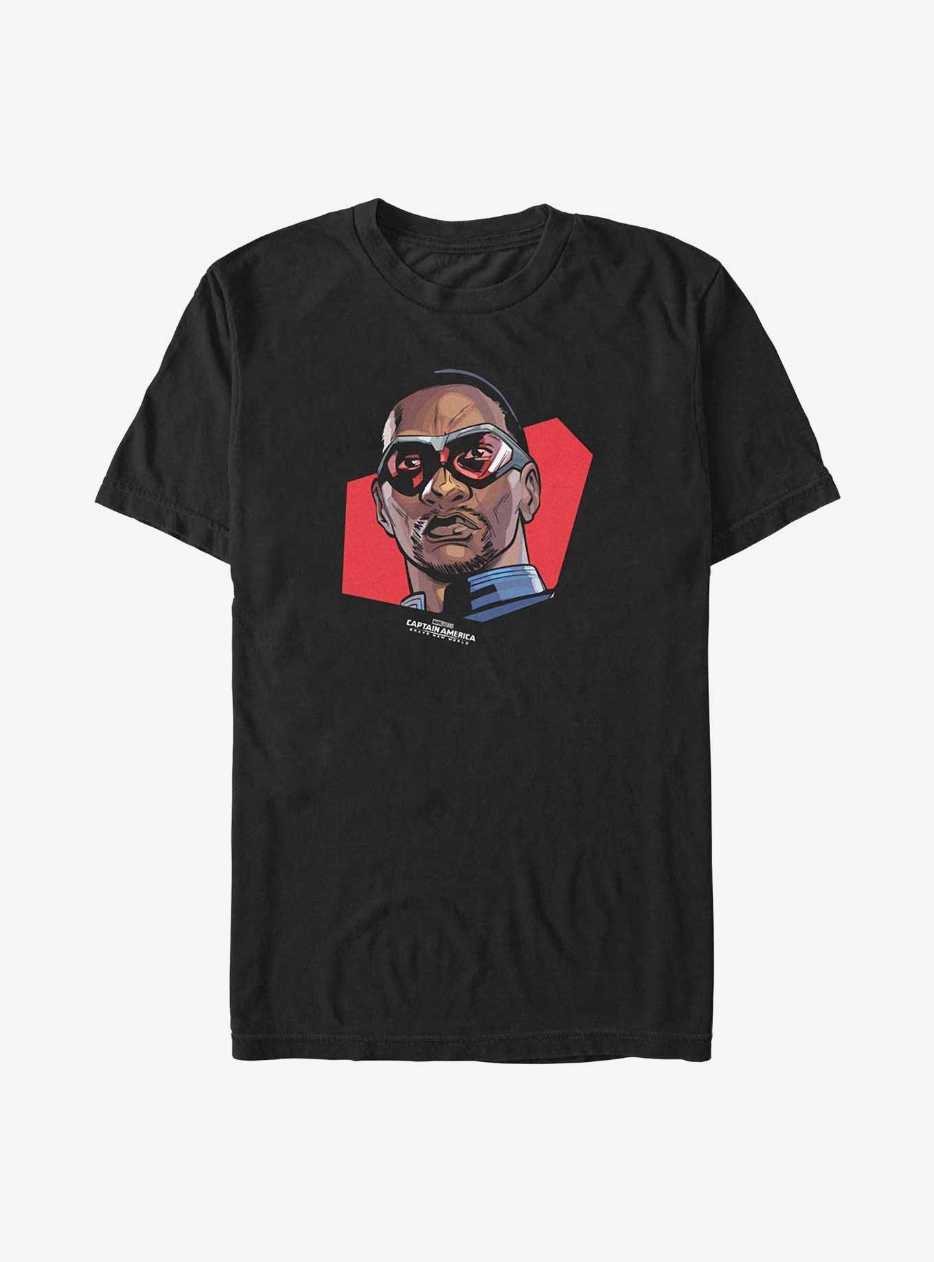 Marvel Captain America: Brave New World Glasses Pose T-Shirt, BLACK, hi-res