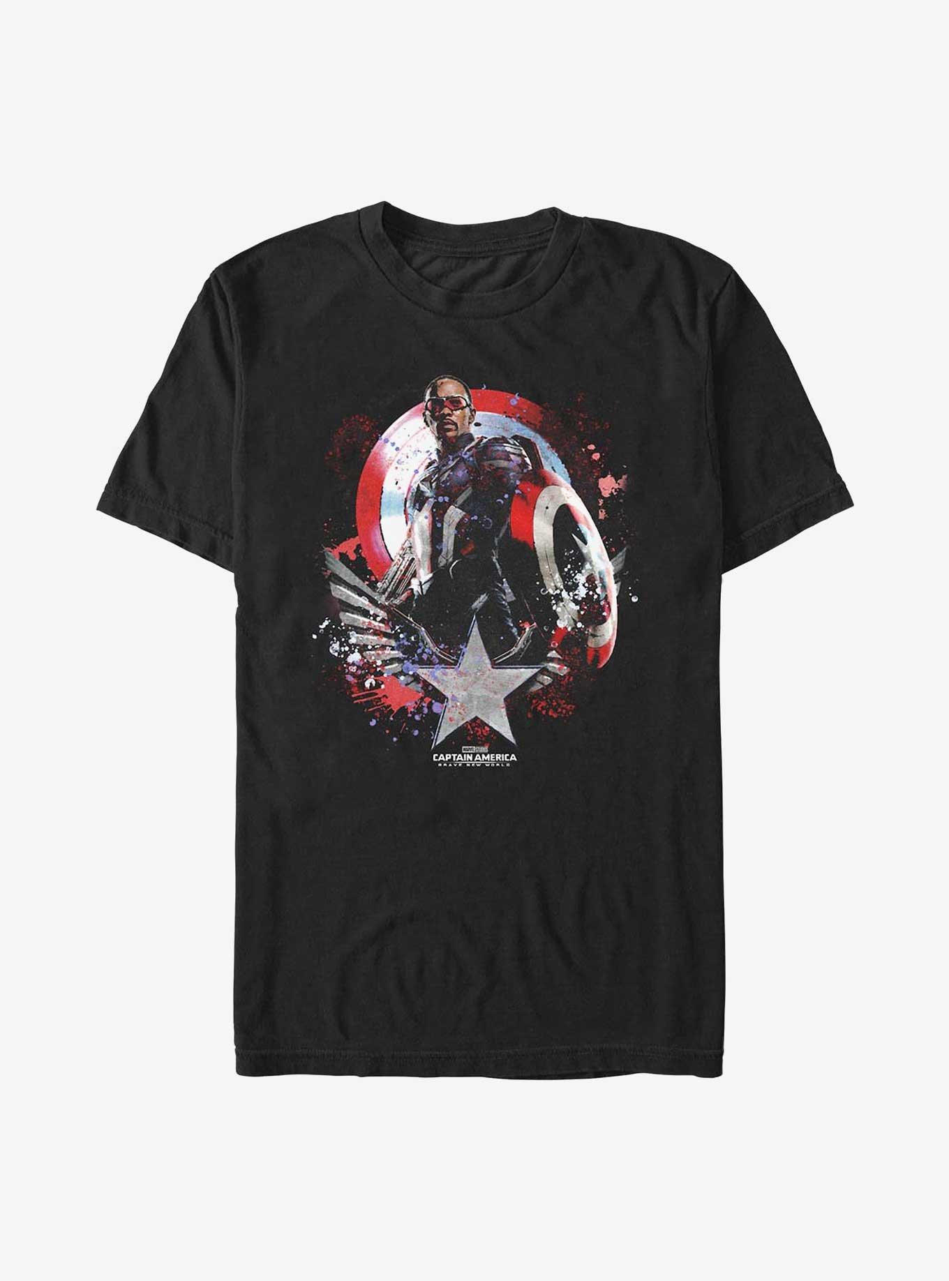 Marvel Captain America: Brave New World Paint Splatter T-Shirt, , hi-res