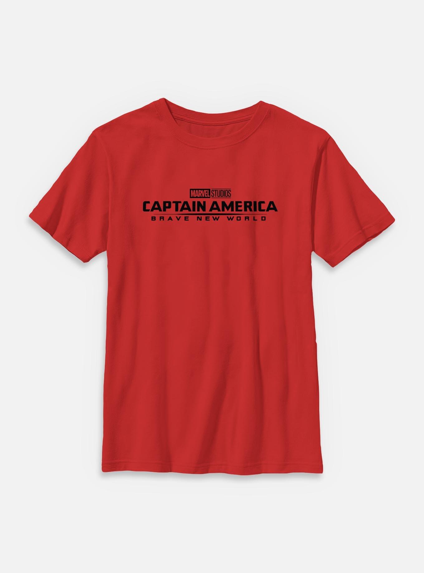 Marvel Captain America: Brave New World Logo Youth T-Shirt, , hi-res