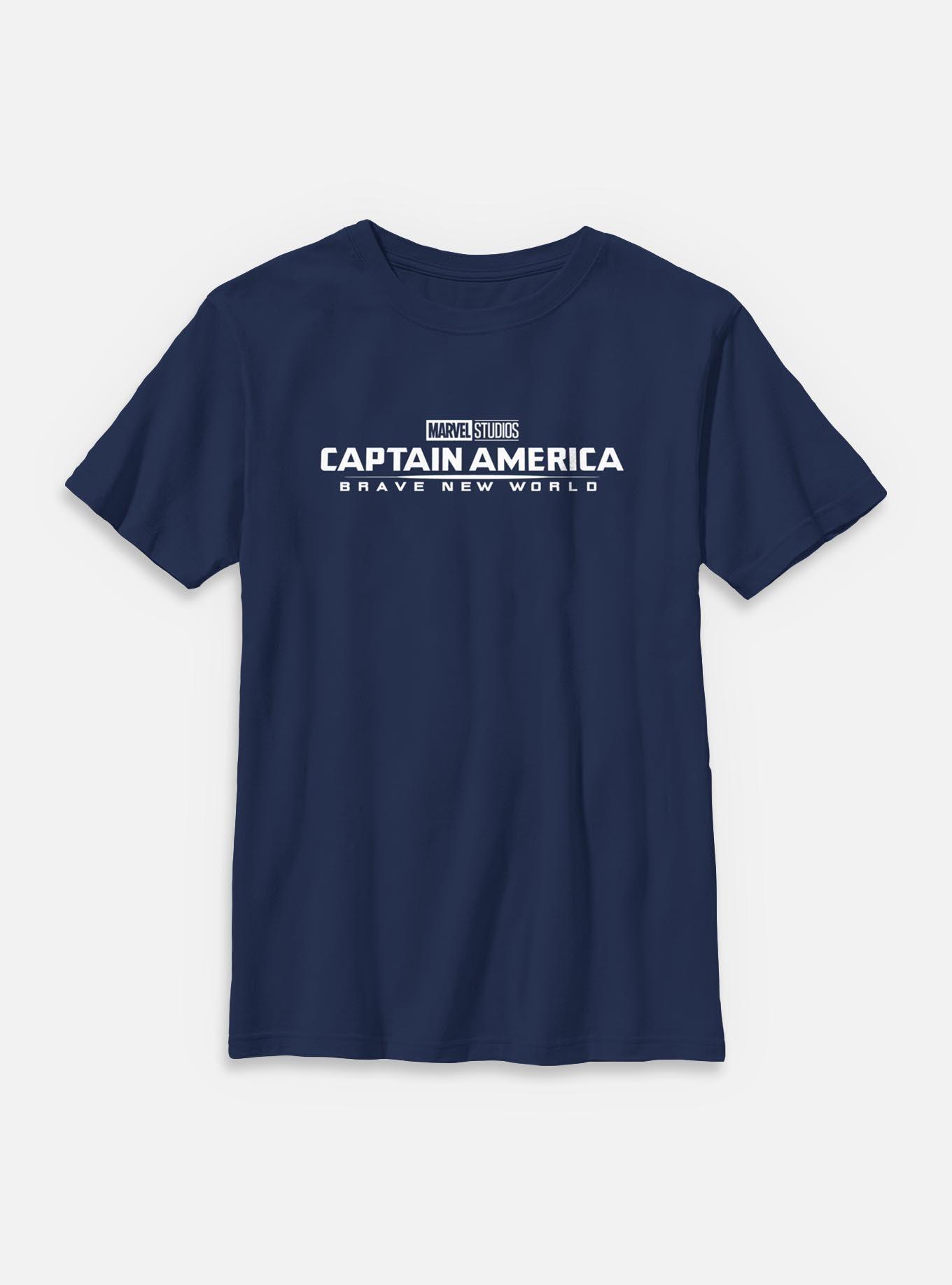 Marvel Captain America: Brave New World Logo Youth T-Shirt, , hi-res