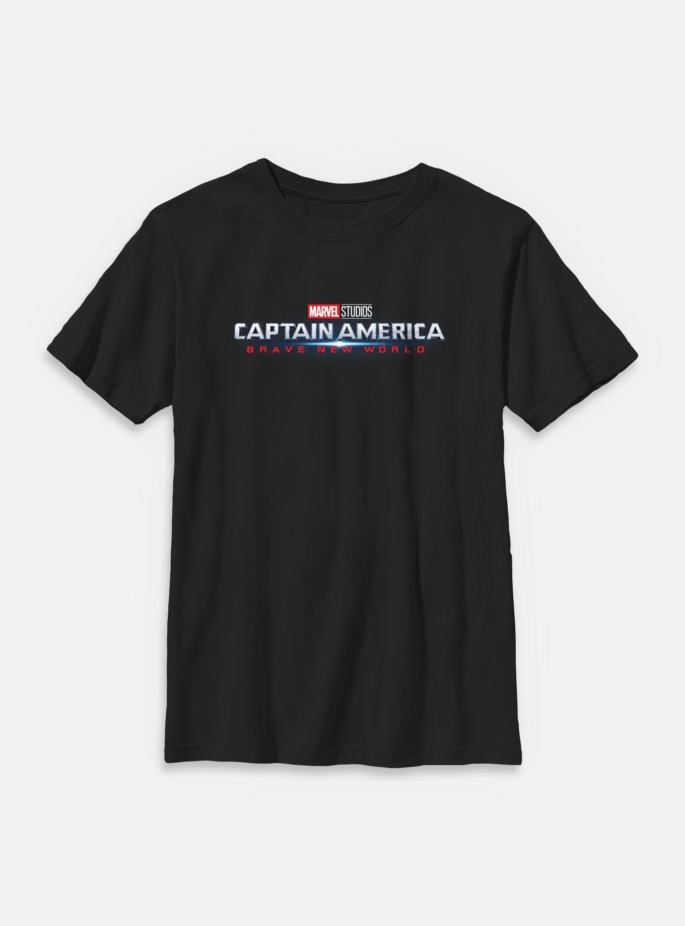Marvel Captain America: Brave New World Burst Logo Youth T-Shirt, , hi-res