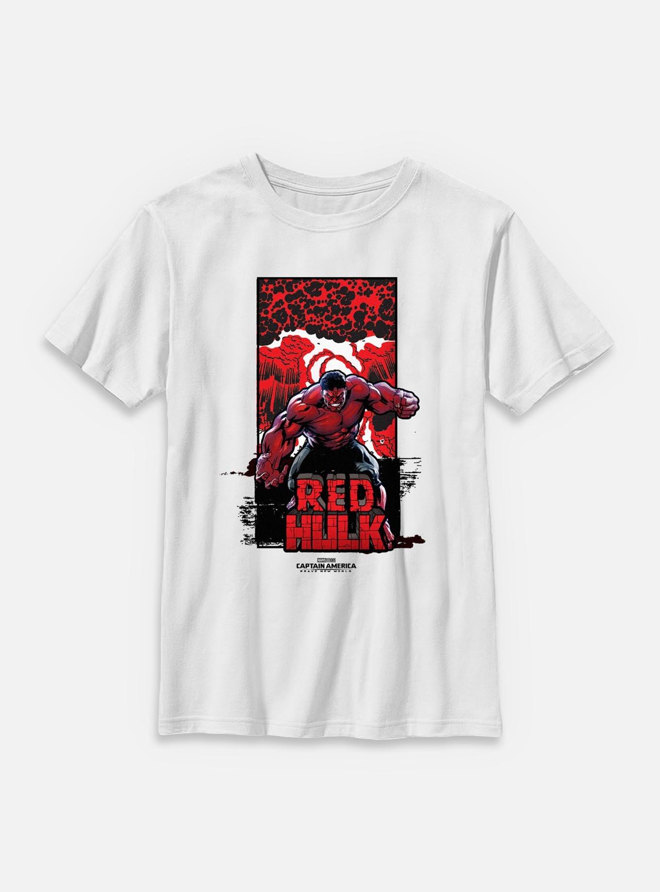 Marvel Captain America: Brave New World Red Hulk Bomb Youth T-Shirt, , hi-res