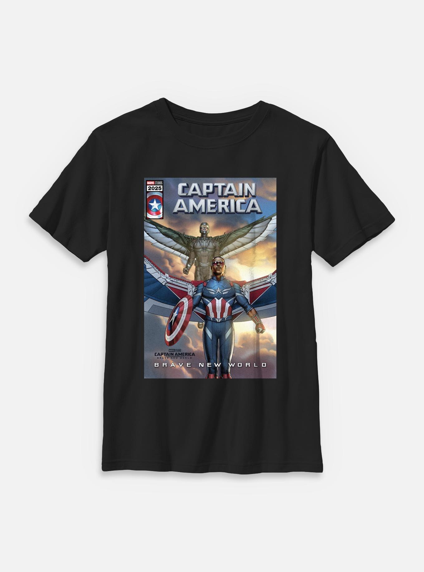 Marvel Captain America: Brave New World Captain And Falcon Youth T-Shirt, , hi-res