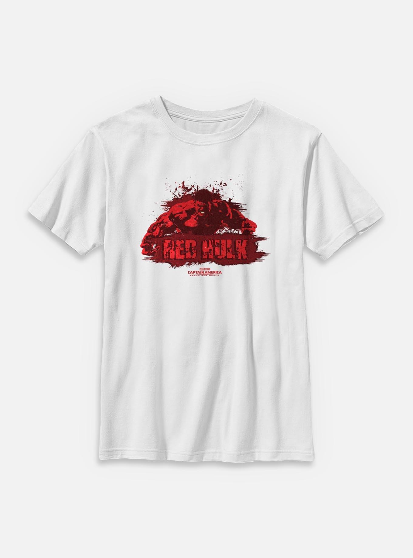 Marvel Captain America: Brave New World Red Hulk Splash Youth T-Shirt, , hi-res
