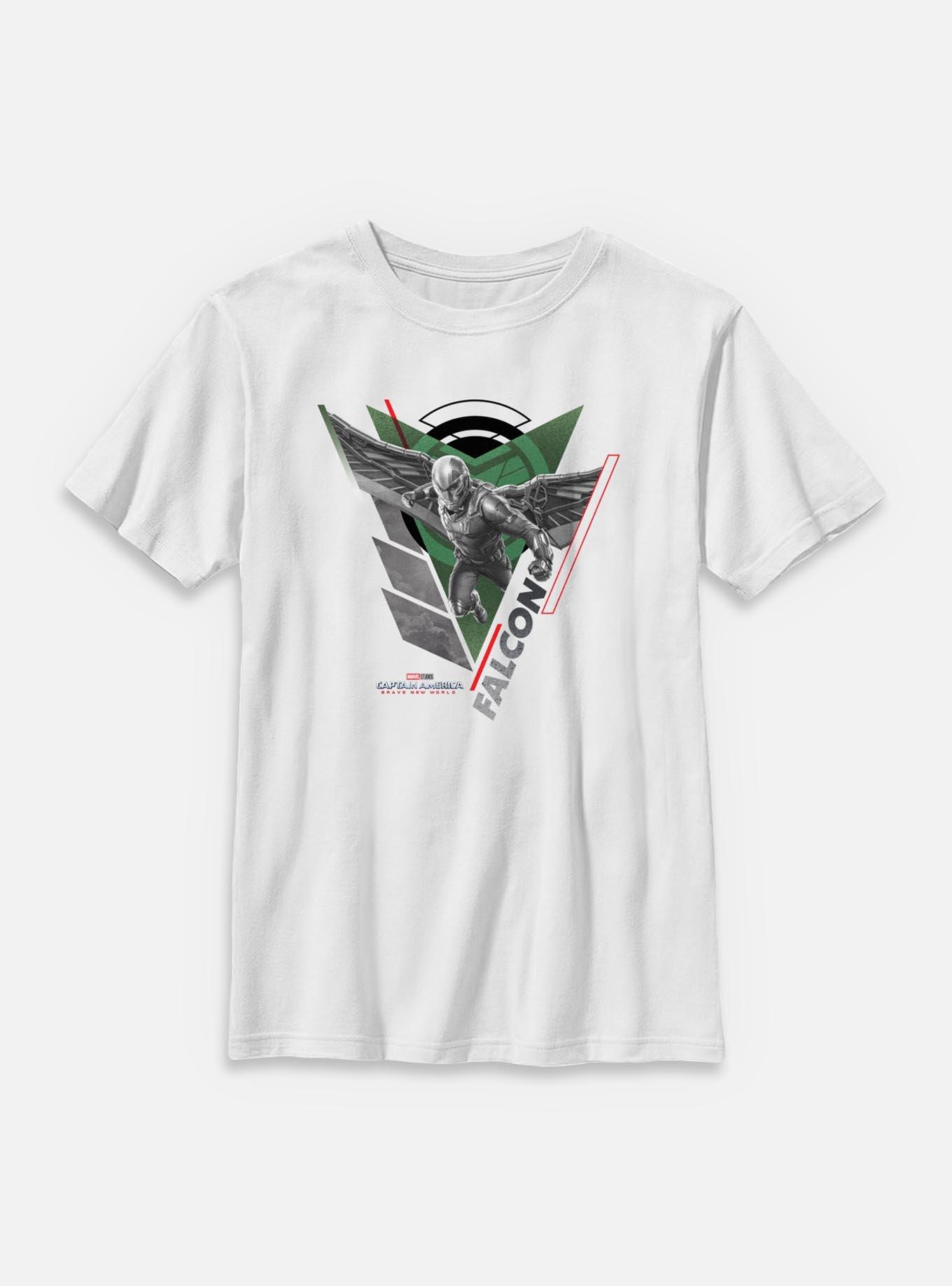 Marvel Captain America: Brave New World Falcon Pose Youth T-Shirt, , hi-res