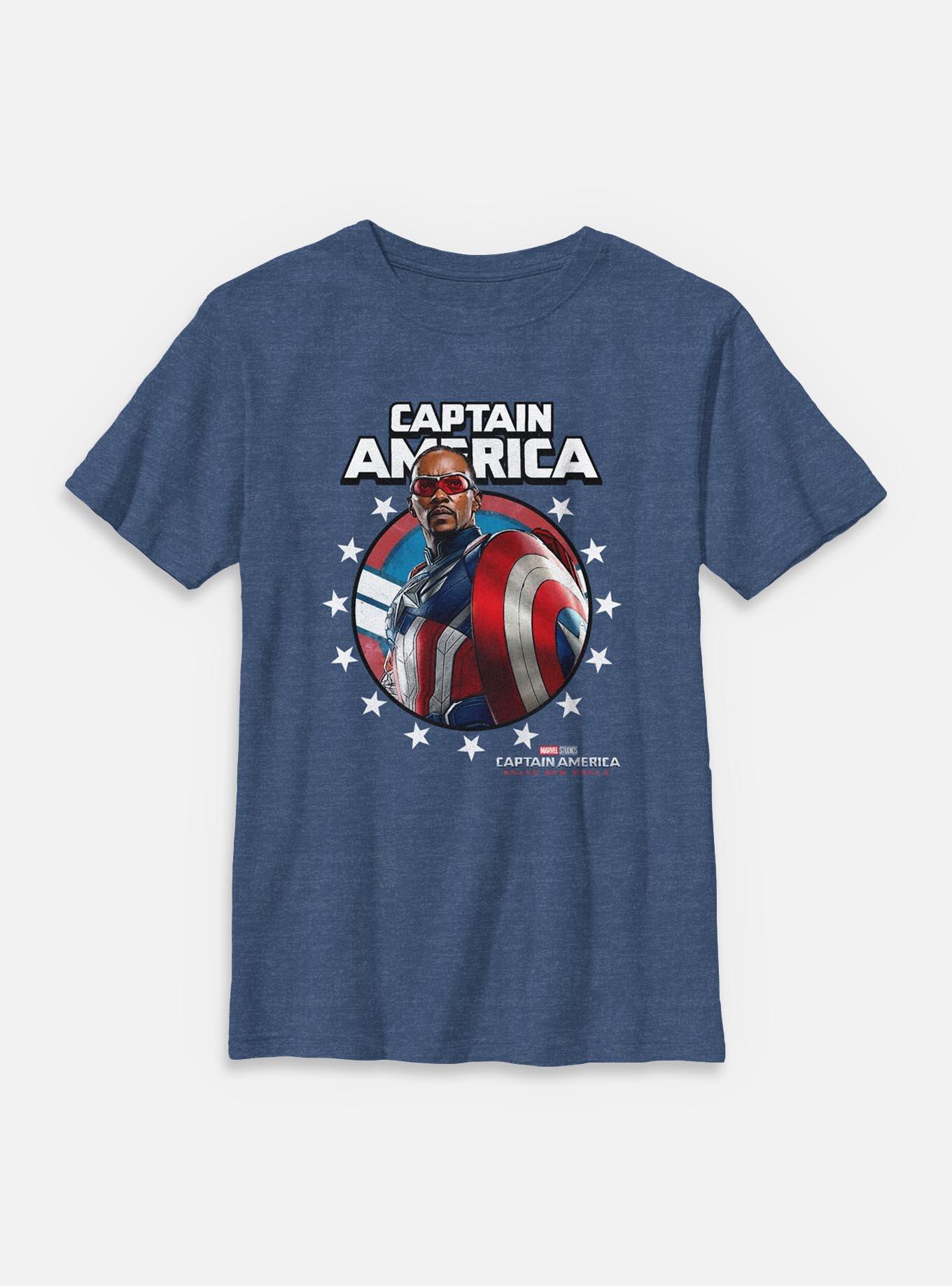 Marvel Captain America: Brave New World Captain Crown Youth T-Shirt, , hi-res