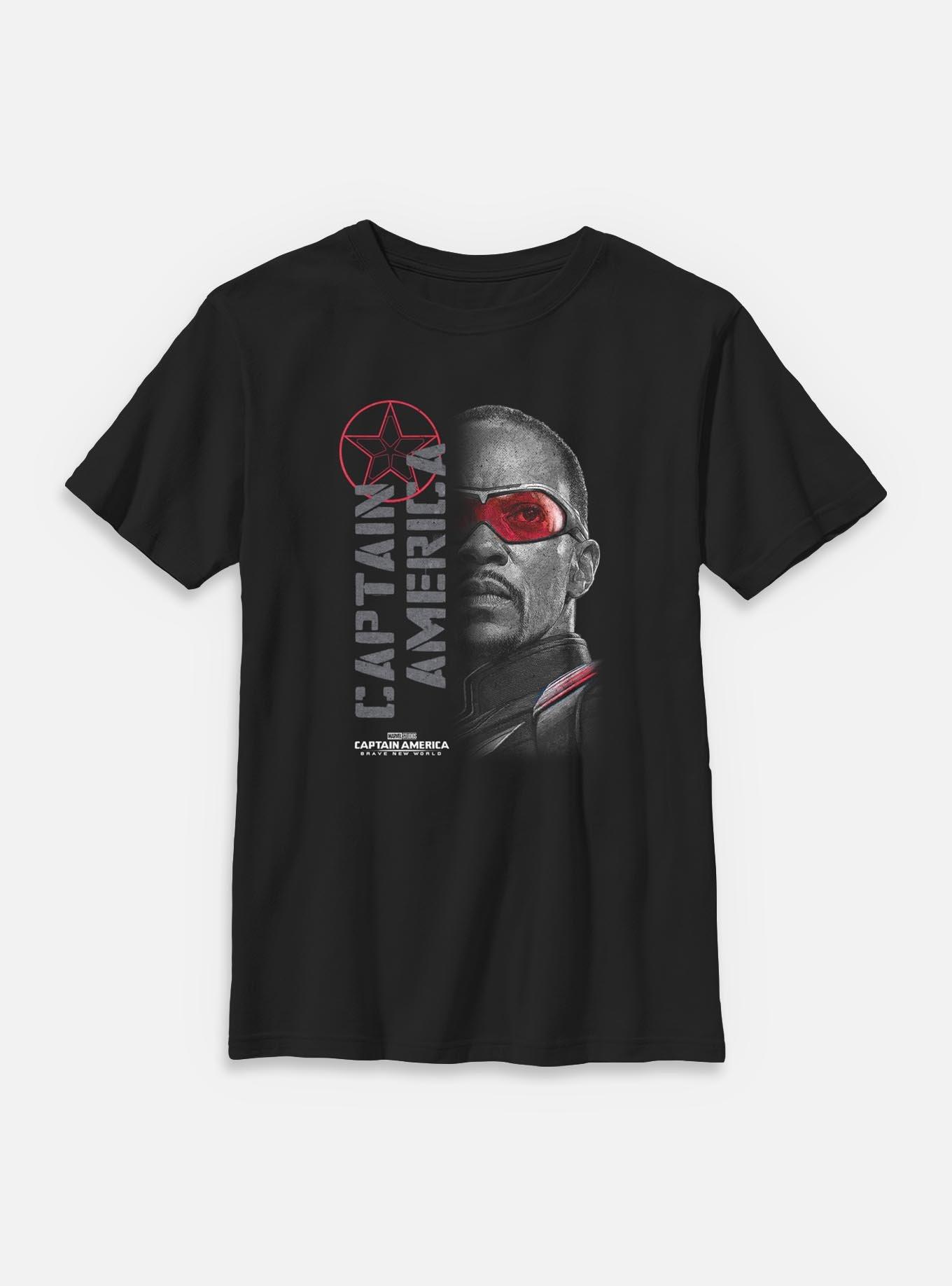Marvel Captain America: Brave New World Red Lens Flare Youth T-Shirt, , hi-res