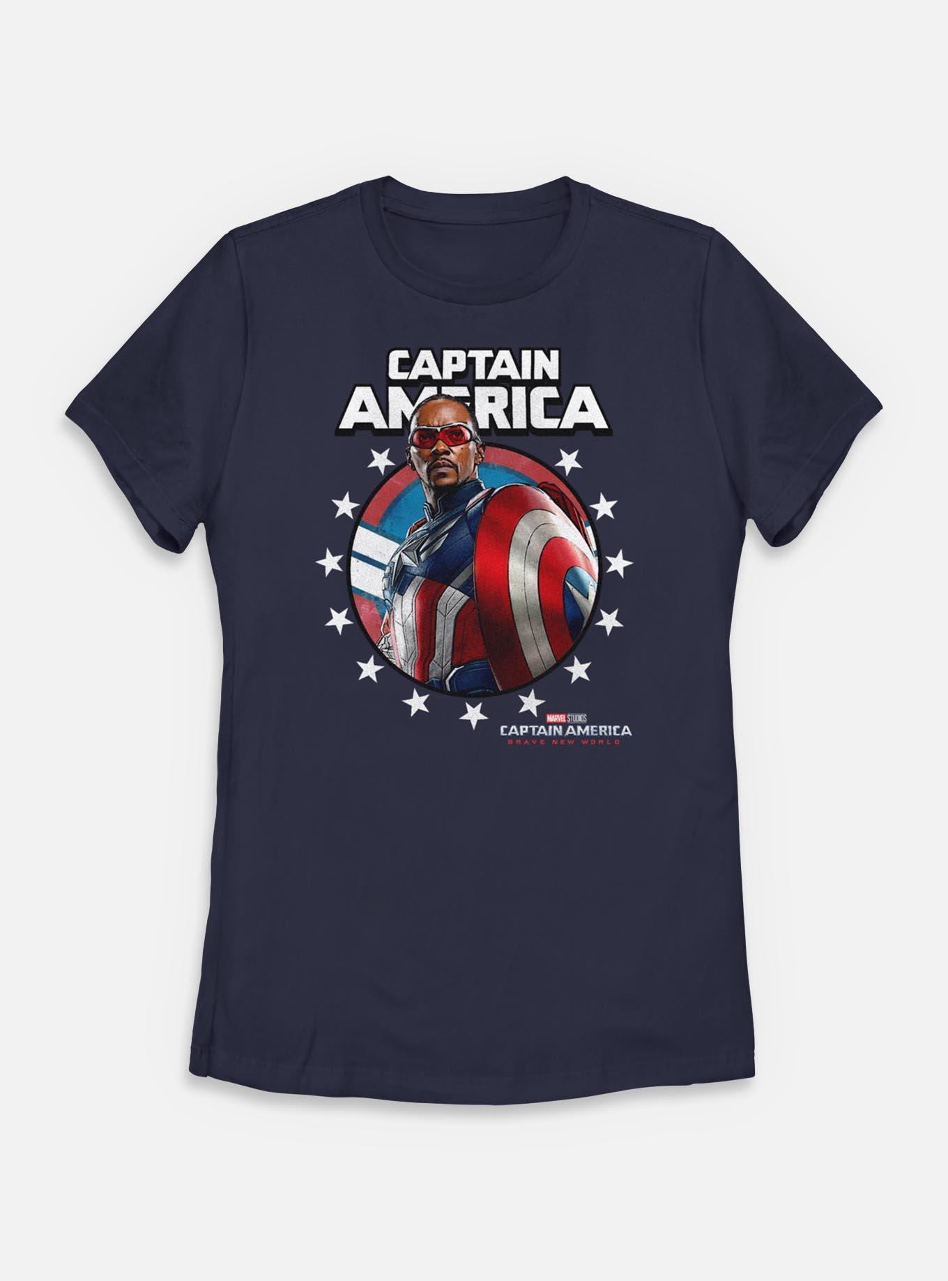 Marvel Captain America: Brave New World Captain Crown Womens T-Shirt, , hi-res