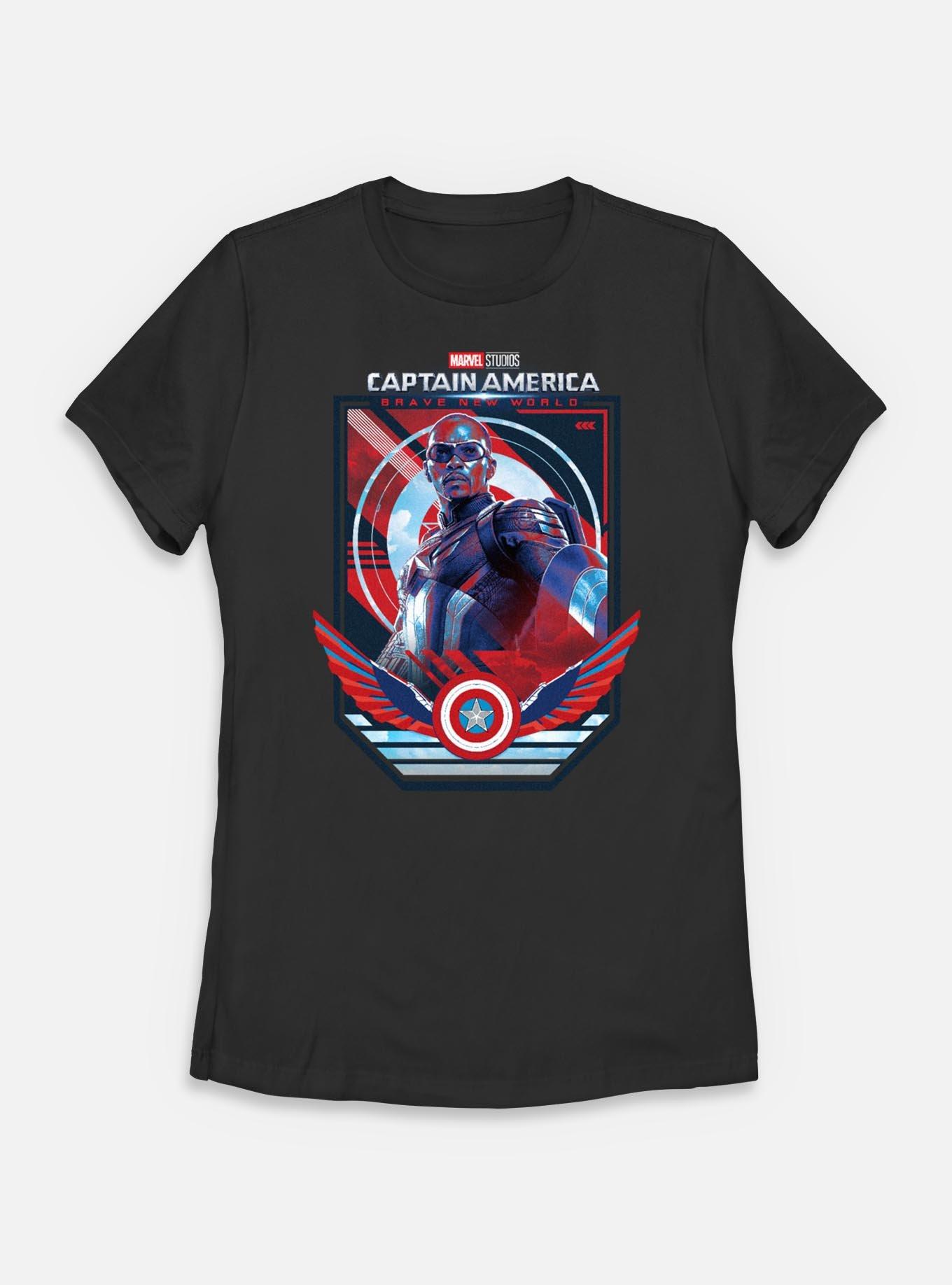 Marvel Captain America: Brave New World Captain Pose Womens T-Shirt, , hi-res
