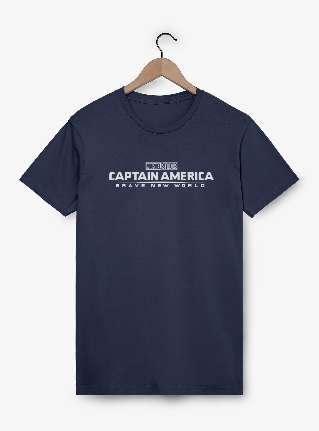 Marvel Captain America: Brave New World Logo T-Shirt, NAVY, hi-res