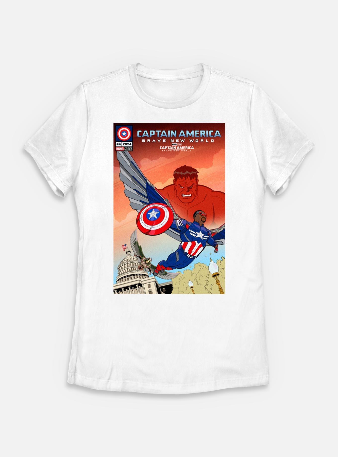 Marvel Captain America: Brave New World Poster Womens T-Shirt, , hi-res