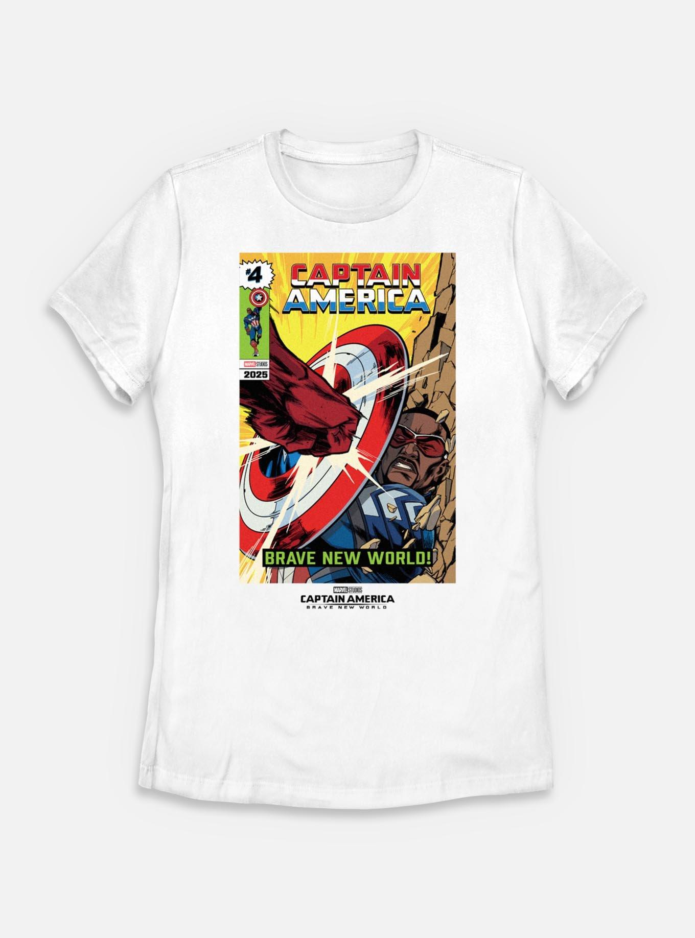 Marvel Captain America: Brave New World Comic Fight Scene Womens T-Shirt, , hi-res