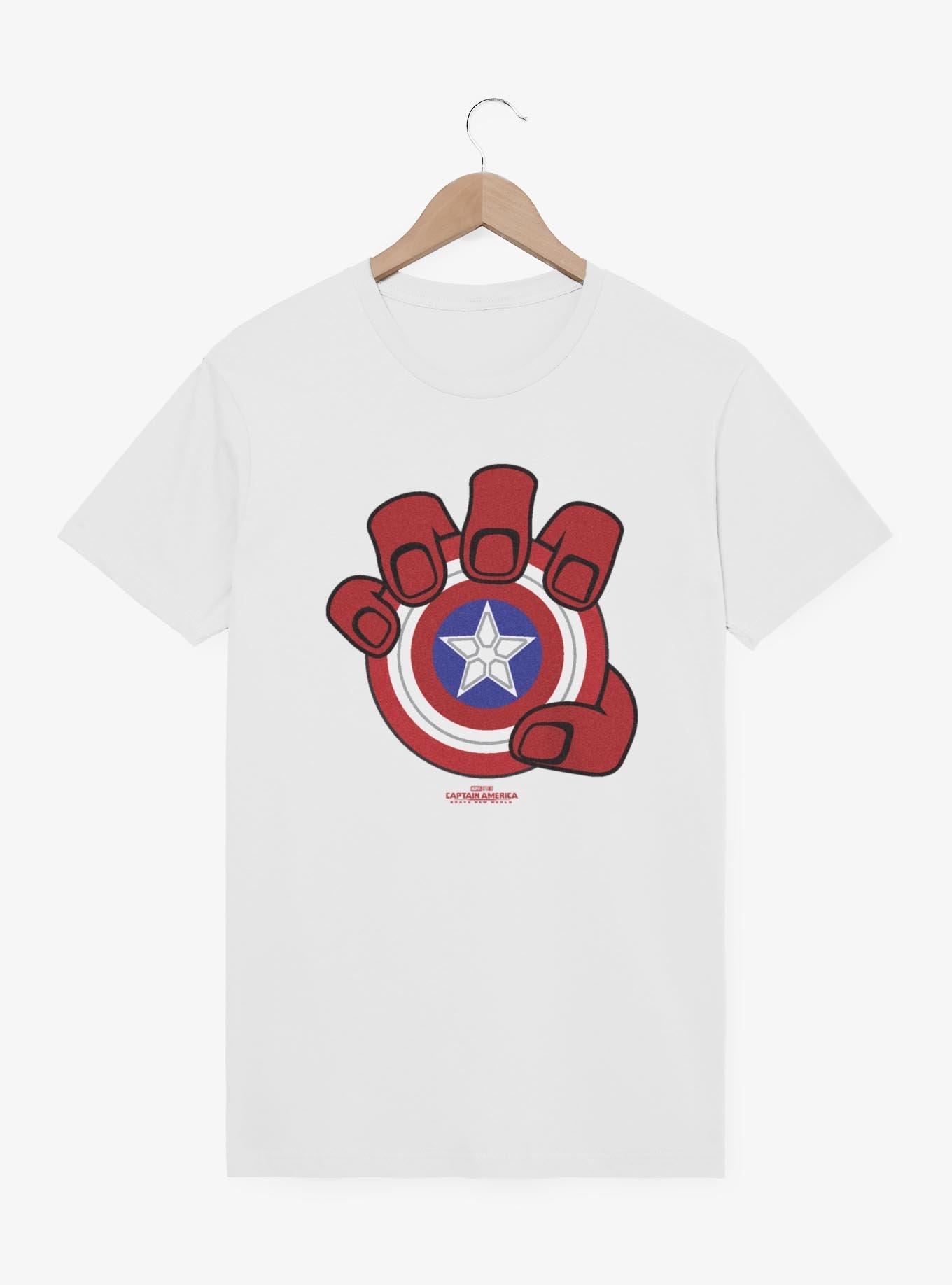Marvel Captain America: Brave New World Red Hand And Shield T-Shirt, , hi-res