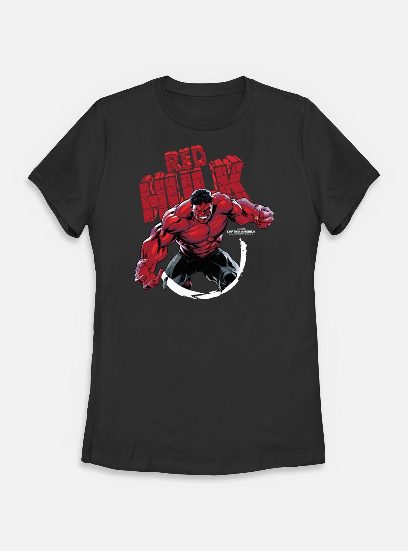 Marvel Captain America: Brave New World Red Hulk Circle Stone Womens T-Shirt, , hi-res