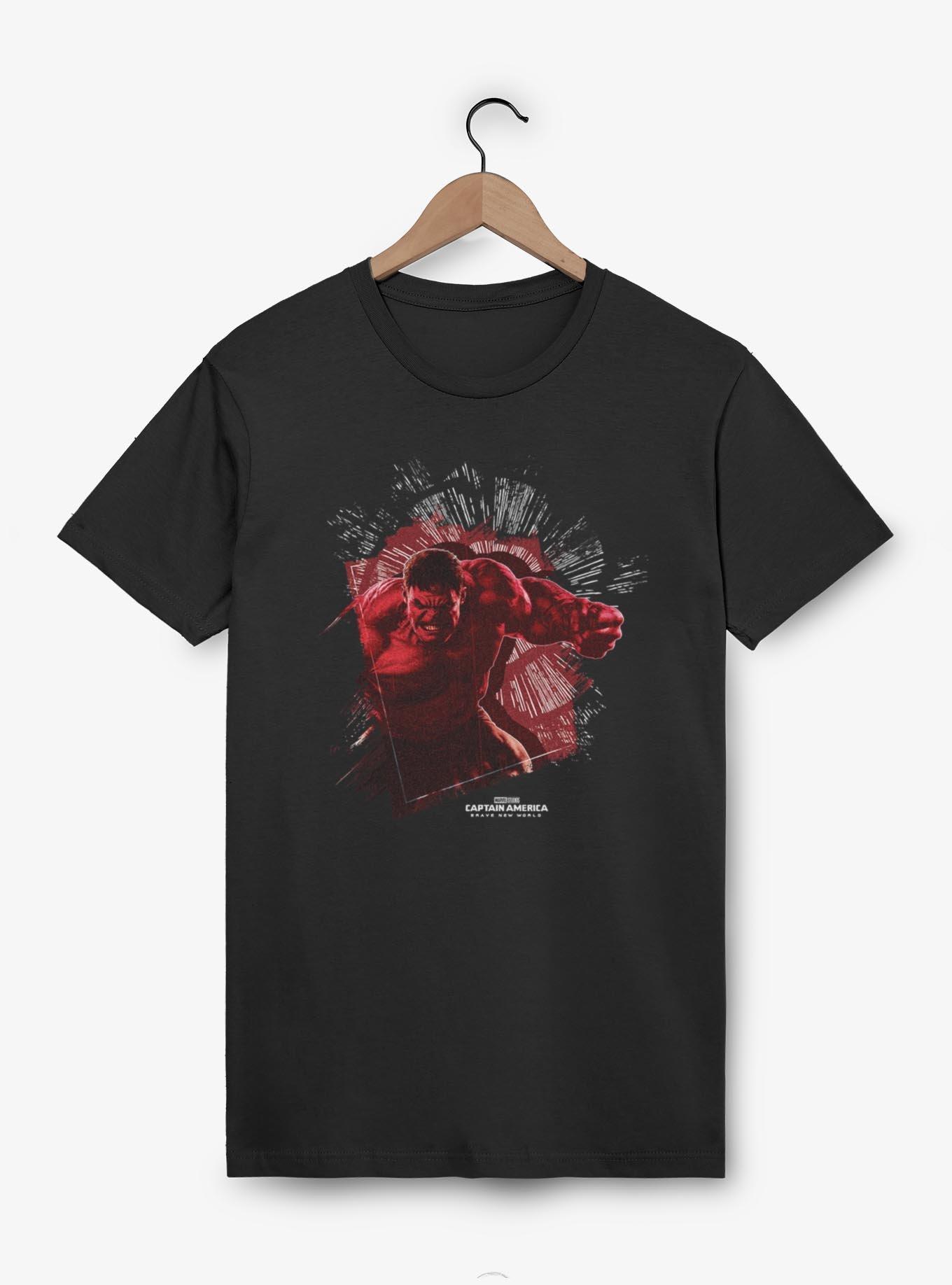 Marvel Captain America: Brave New World Red Hulk Broken Glass T-Shirt, , hi-res
