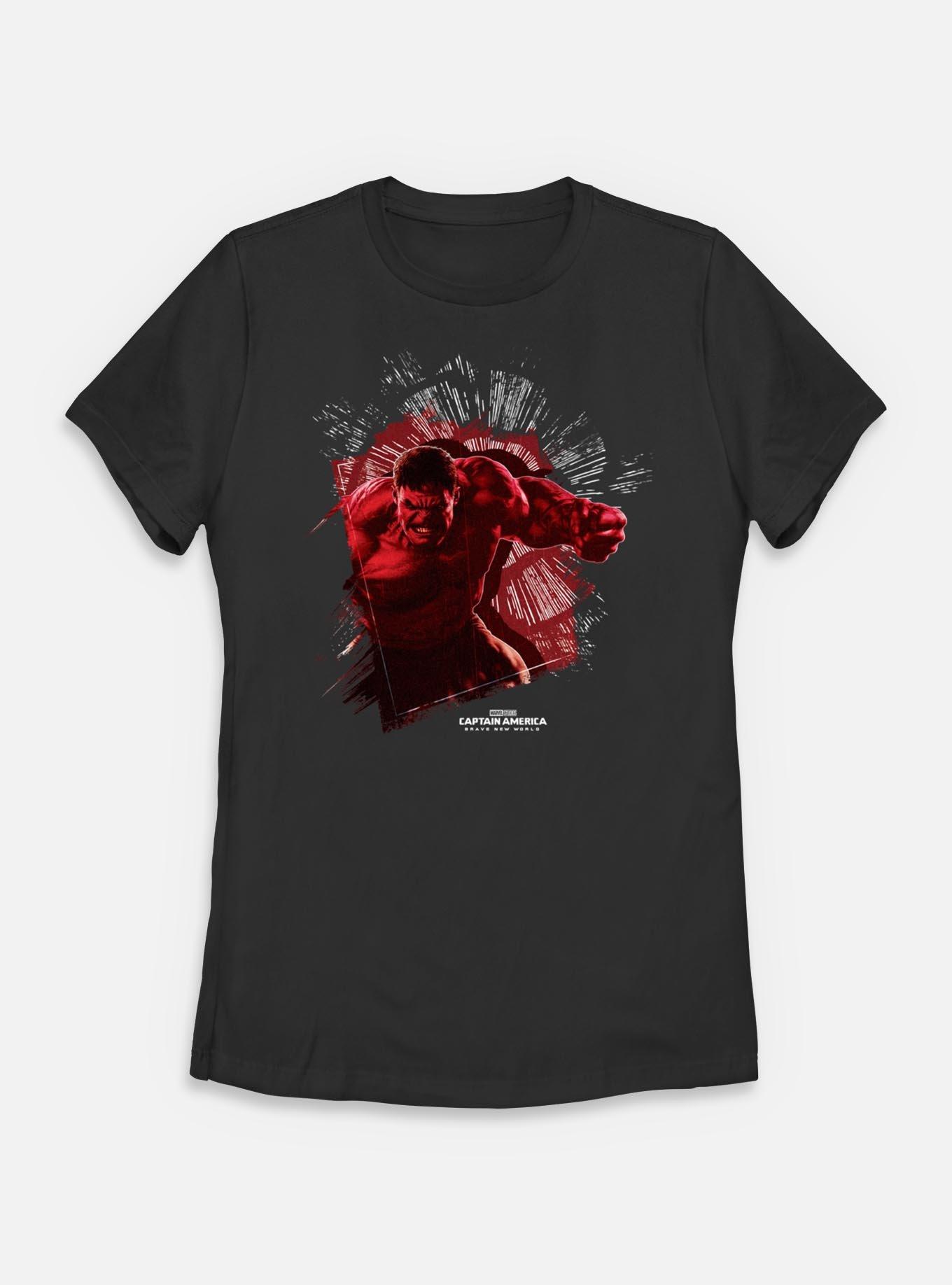 Marvel Captain America: Brave New World Red Hulk Broken Glass Womens T-Shirt, , hi-res
