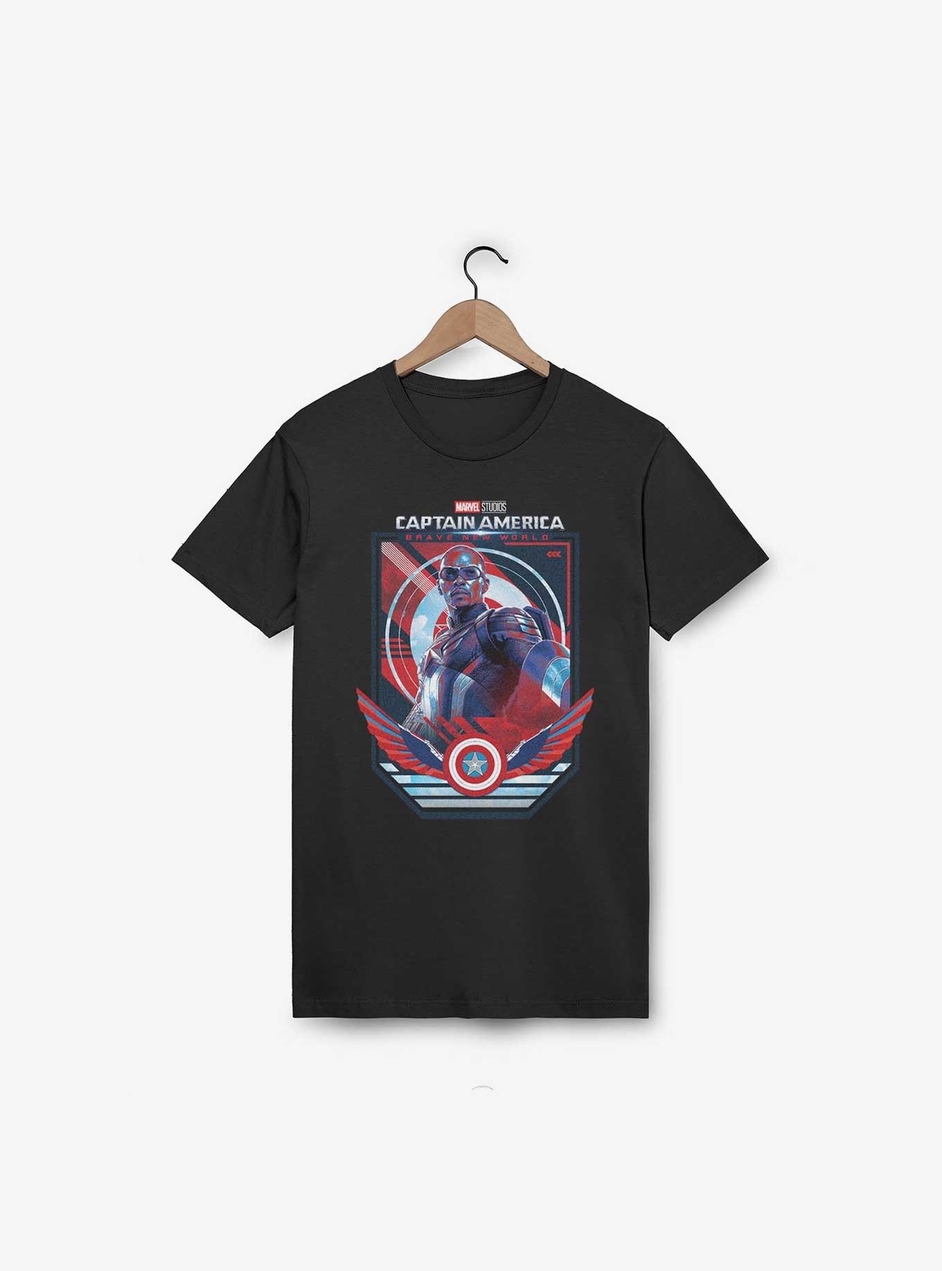 Marvel Captain America: Brave New World Captain Pose T-Shirt, BLACK, hi-res