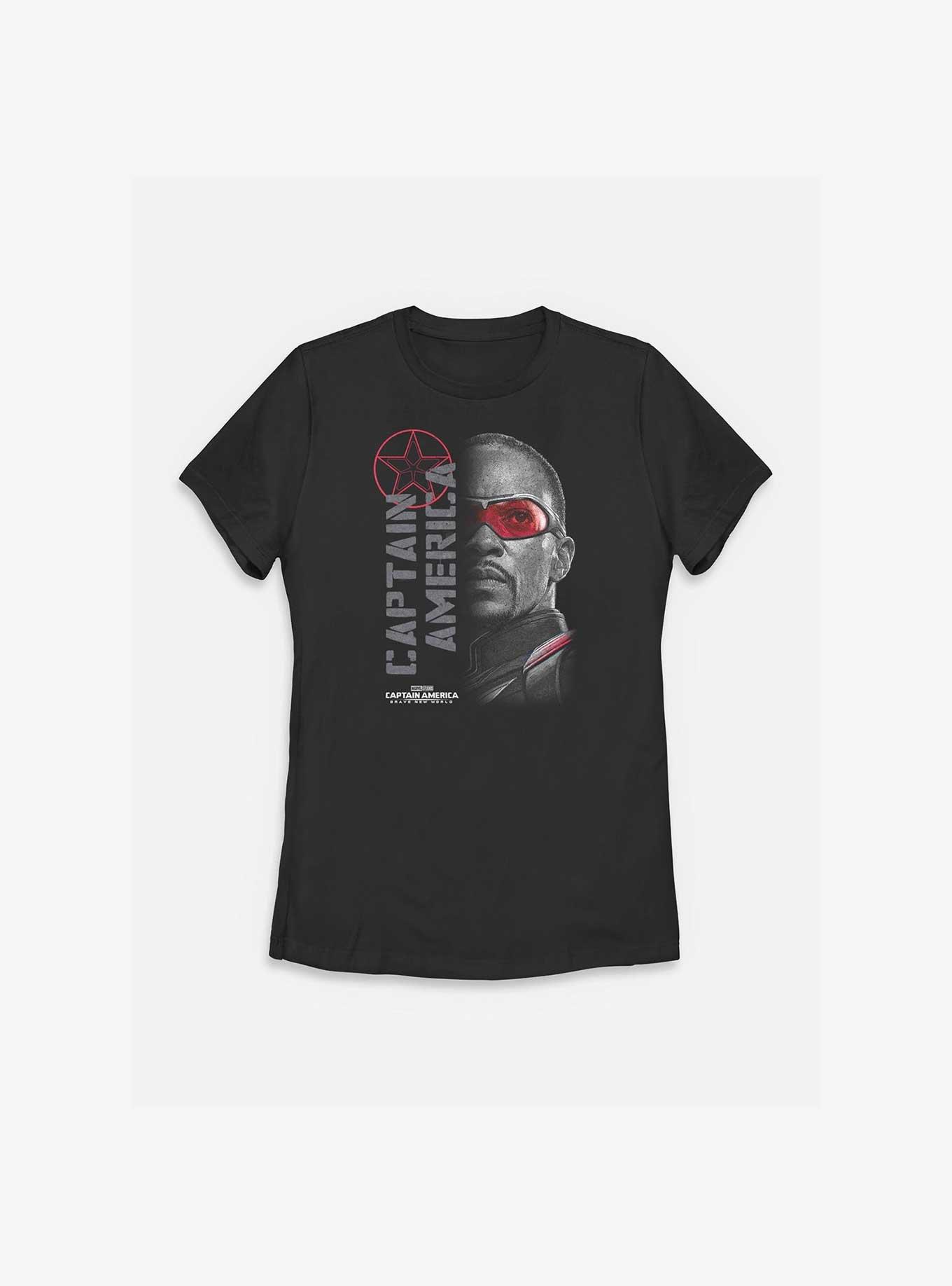 Marvel Captain America: Brave New World Red Lens Flare Womens T-Shirt, BLACK, hi-res