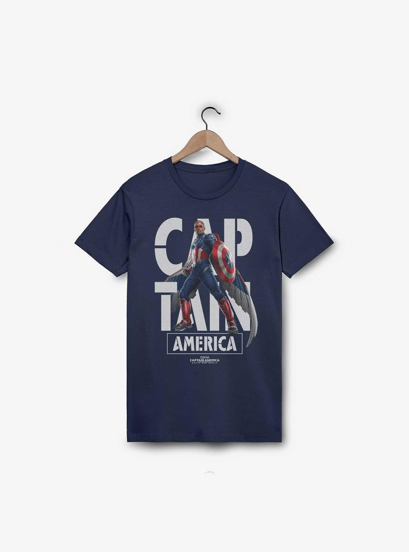Marvel Captain America: Brave New World Cap In Name T-Shirt, , hi-res