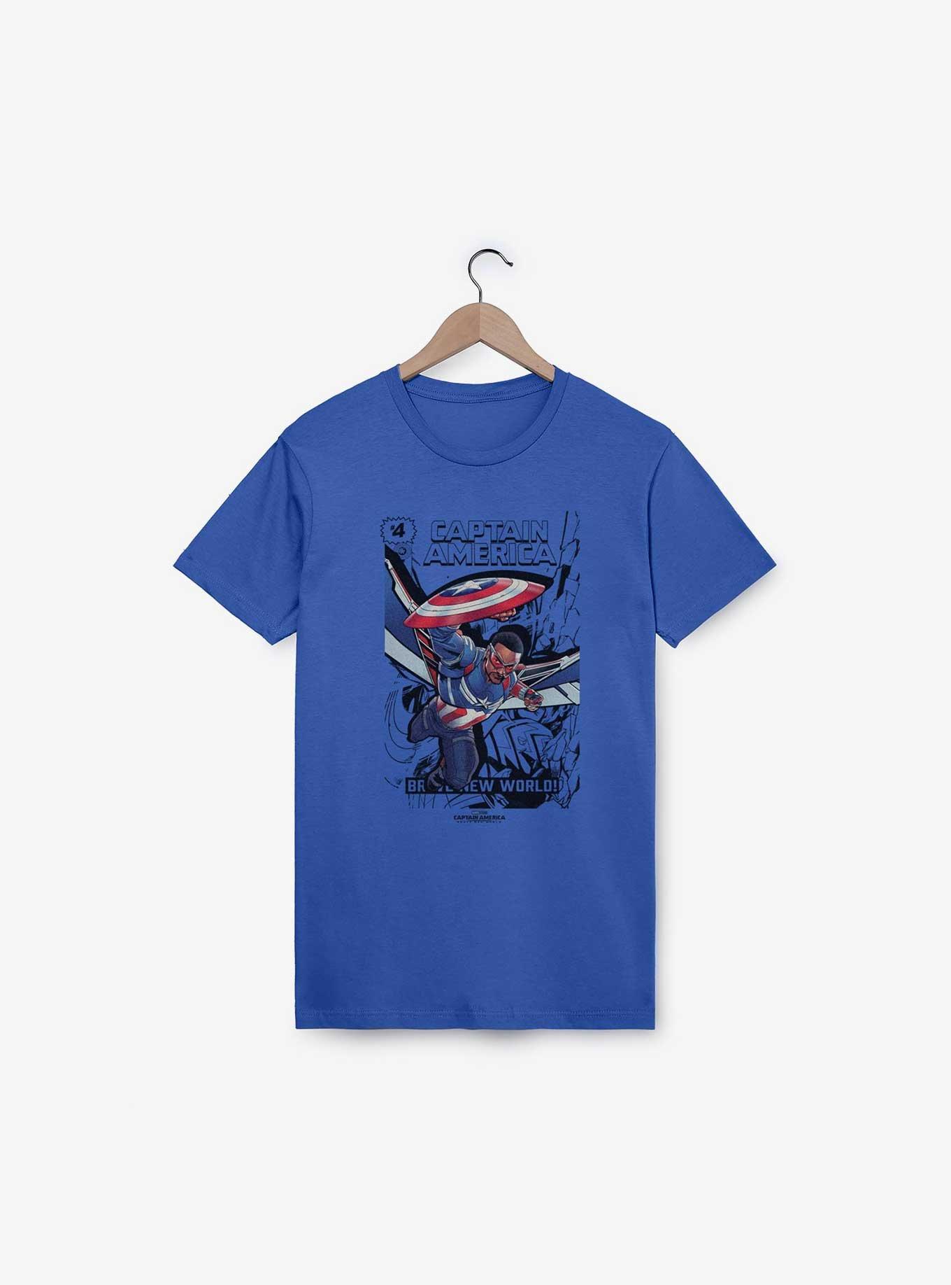 Marvel Captain America: Brave New World Comic Book Explosion T-Shirt, , hi-res