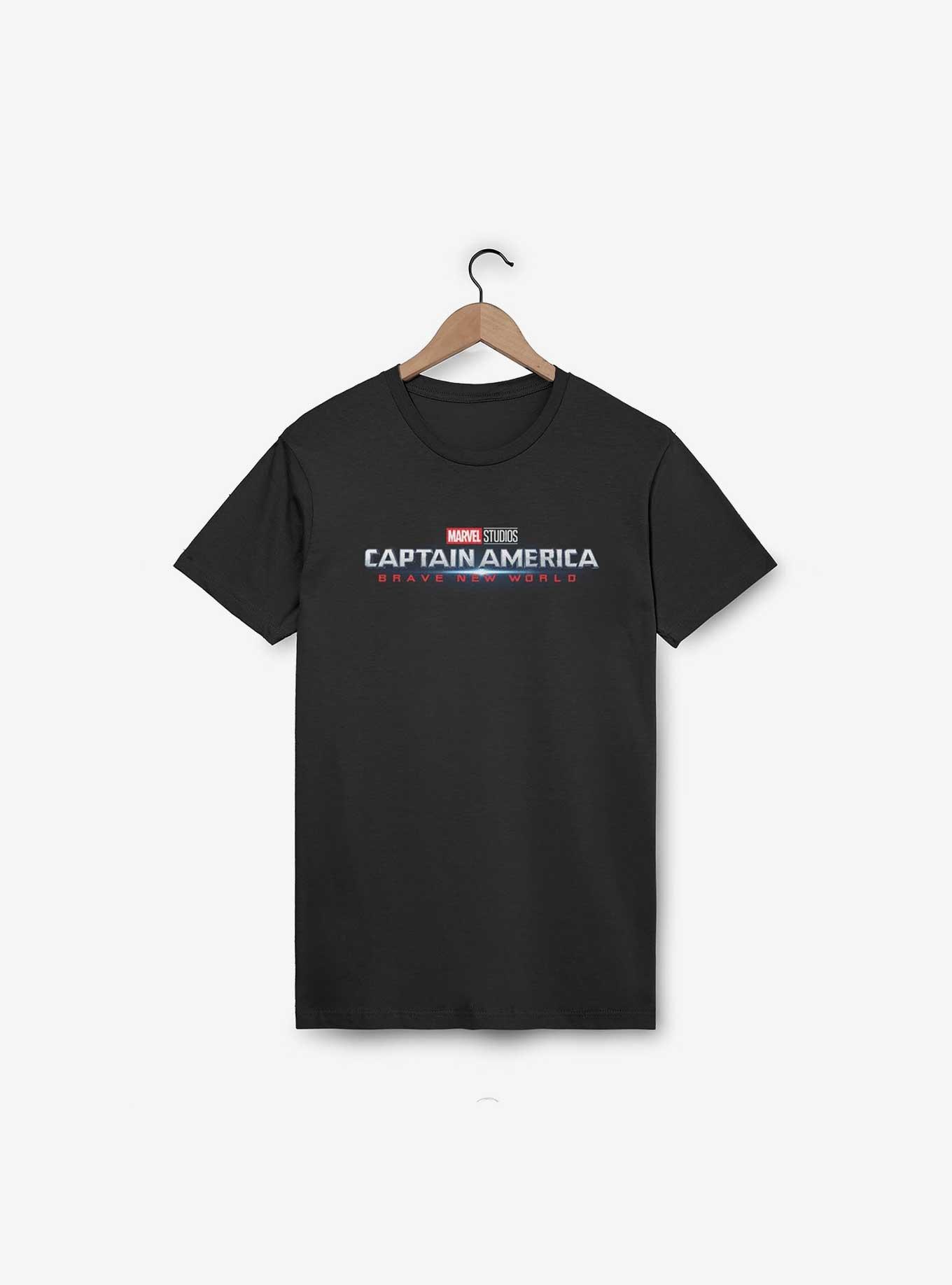Marvel Captain America: Brave New World Burst Logo T-Shirt, BLACK, hi-res