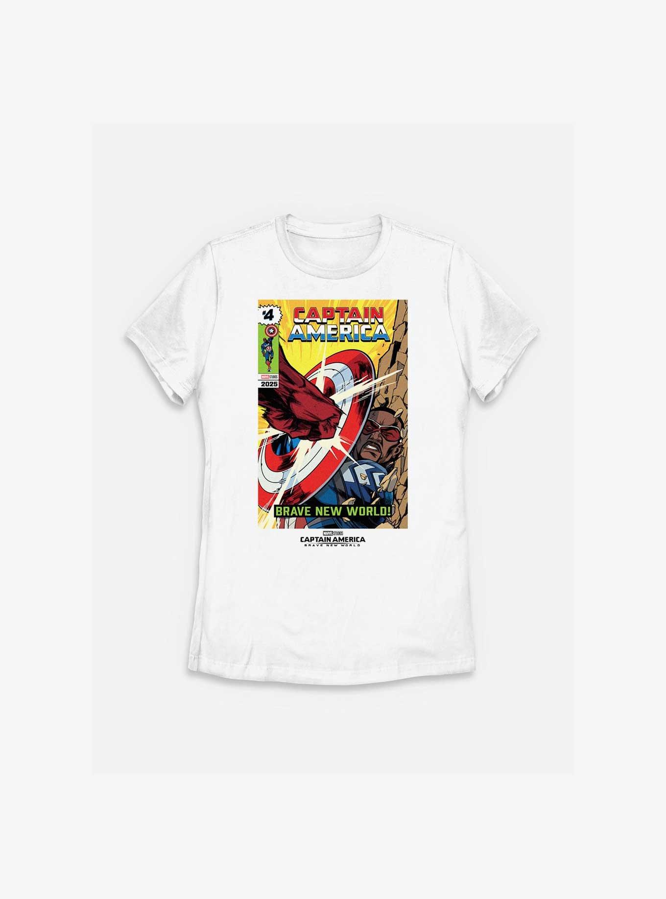 Marvel Captain America: Brave New World Comic Fight Scene Womens T-Shirt, , hi-res