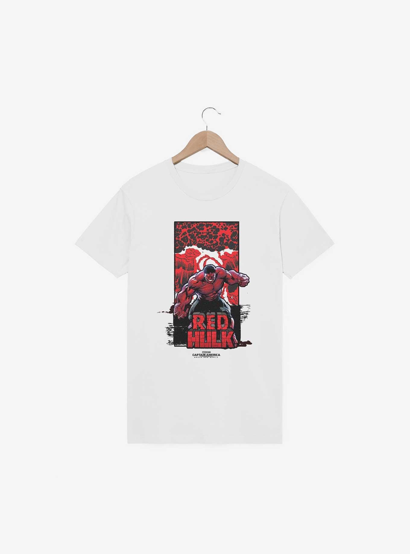 Marvel Captain America: Brave New World Red Hulk Bomb T-Shirt, WHITE, hi-res