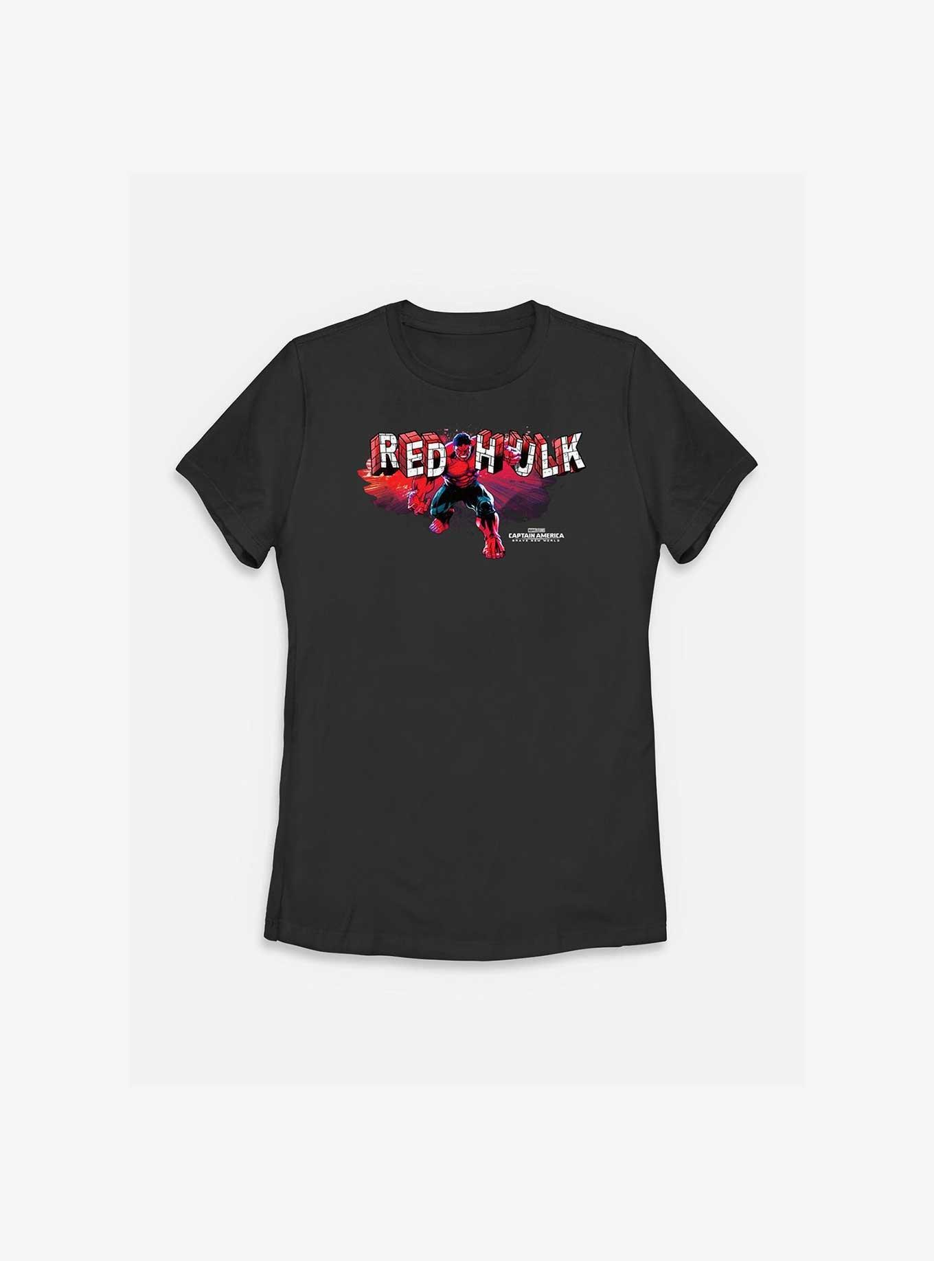 Marvel Captain America: Brave New World Big Red Hulk Womens T-Shirt, BLACK, hi-res
