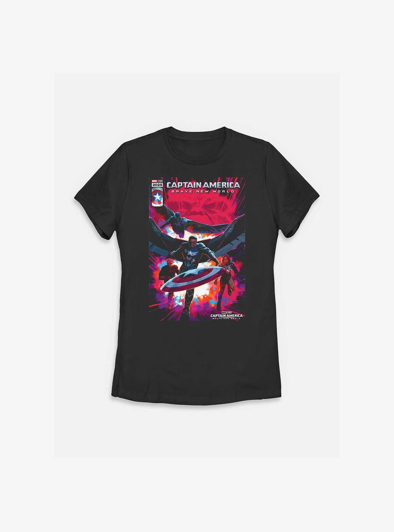 Marvel Captain America: Brave New World New Team Womens T-Shirt, BLACK, hi-res