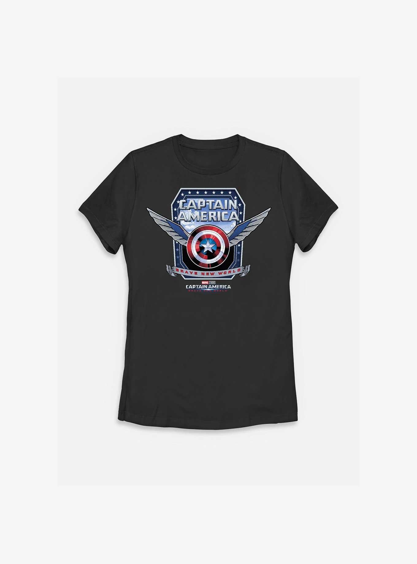 Marvel Captain America: Brave New World Shield Wings Womens T-Shirt, BLACK, hi-res