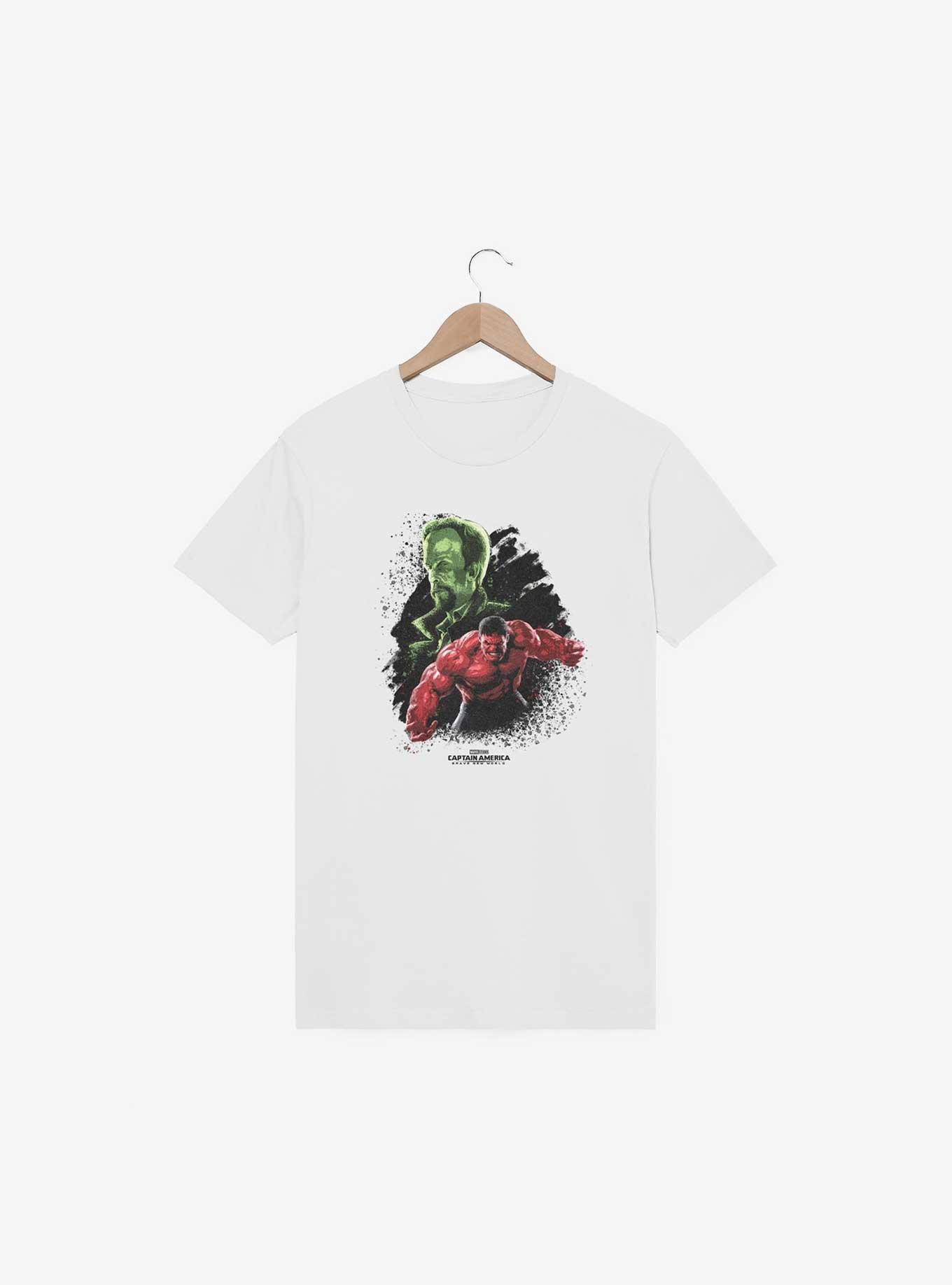 Marvel Captain America: Brave New World Leader And Red Hulk T-Shirt, WHITE, hi-res