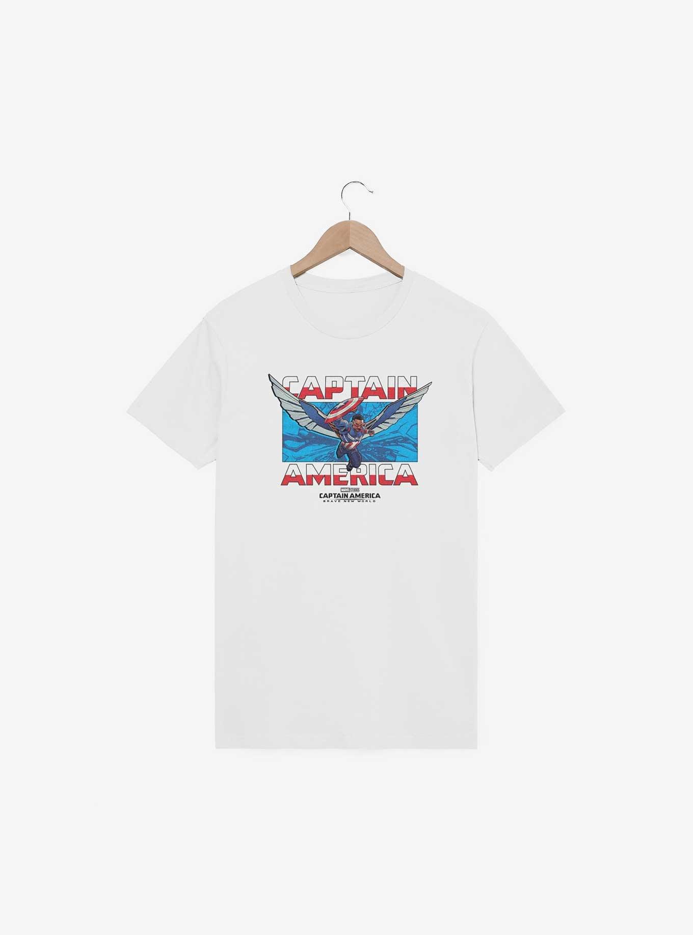 Marvel Captain America: Brave New World Sam Captain America T-Shirt, WHITE, hi-res