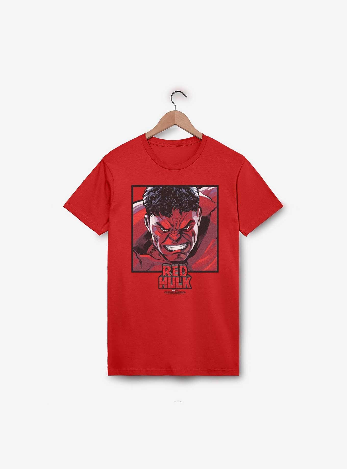 Marvel Captain America: Brave New World Red Hulk Squared T-Shirt, RED, hi-res