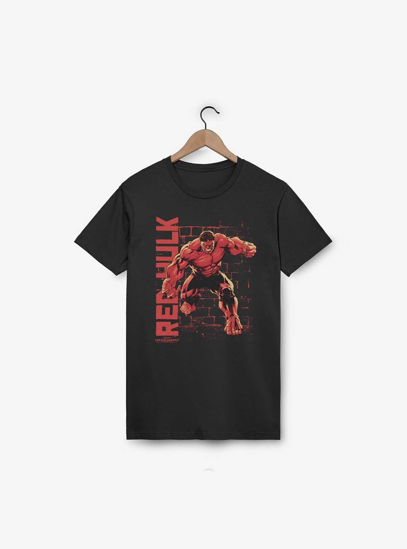 Marvel Captain America: Brave New World Stone Wall Red Hulk T-Shirt, BLACK, hi-res