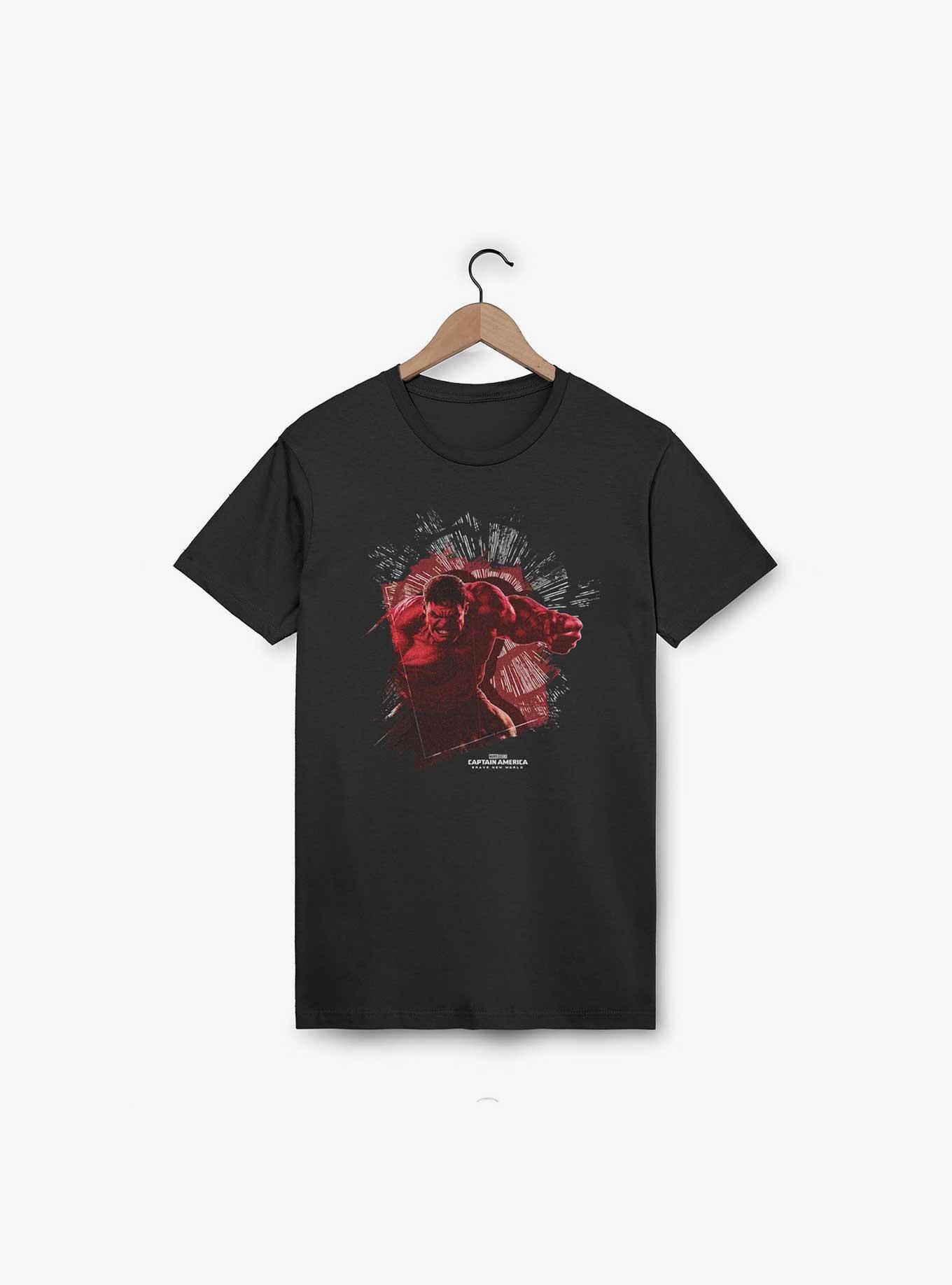 Marvel Captain America: Brave New World Red Hulk Broken Glass T-Shirt, , hi-res