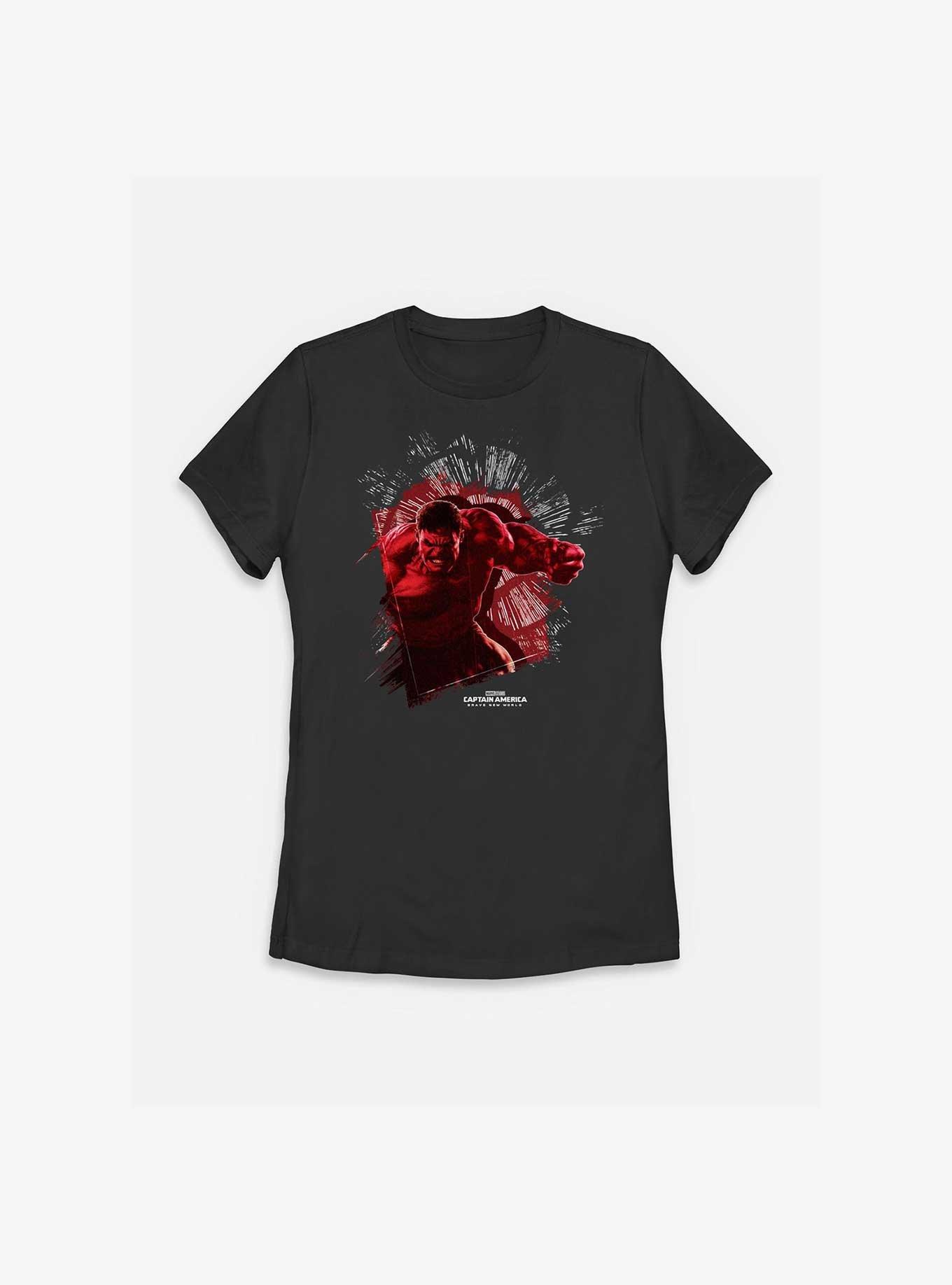 Marvel Captain America: Brave New World Red Hulk Broken Glass Womens T-Shirt, , hi-res
