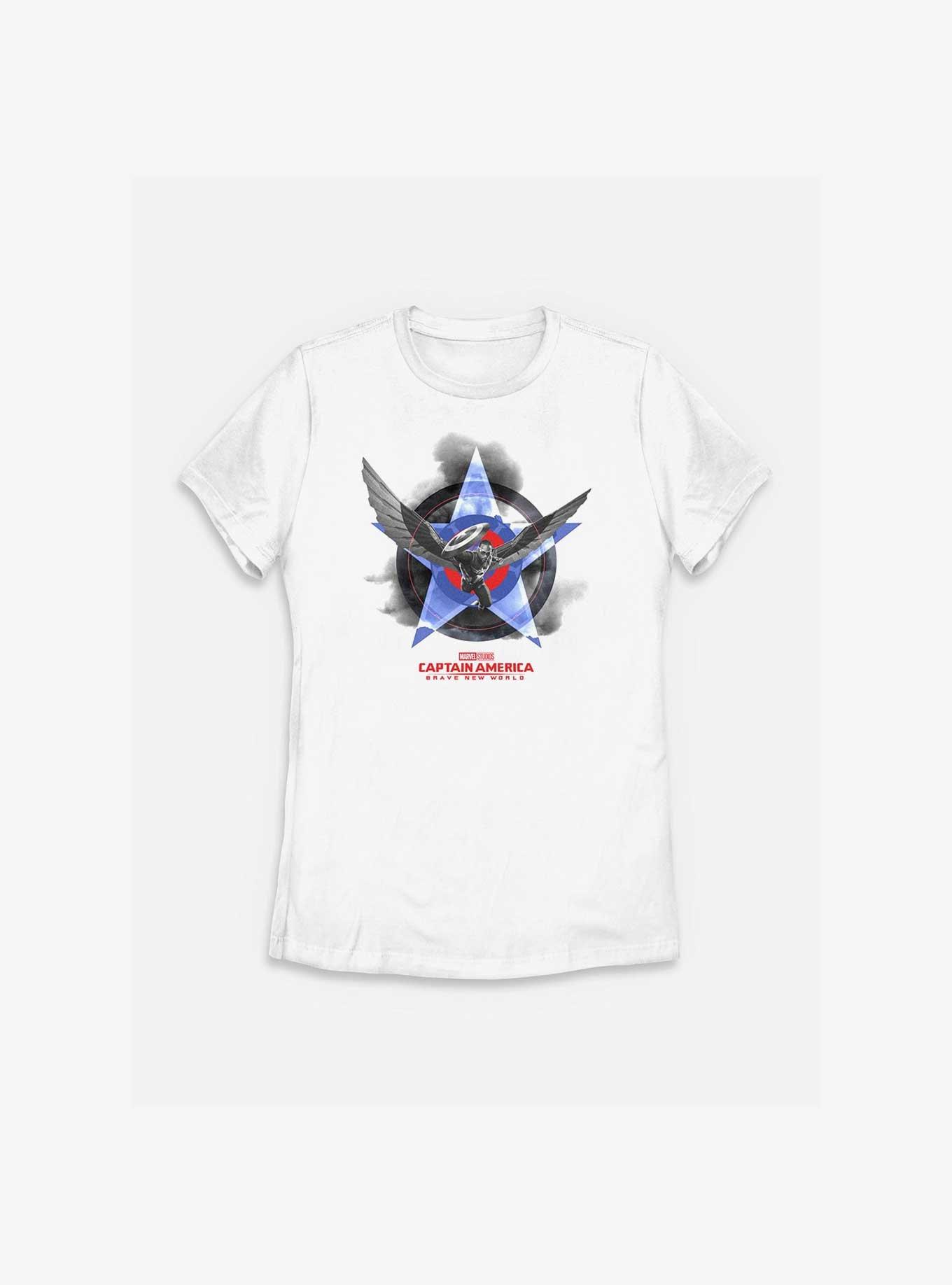 Marvel Captain America: Brave New World Flying High Womens T-Shirt, WHITE, hi-res