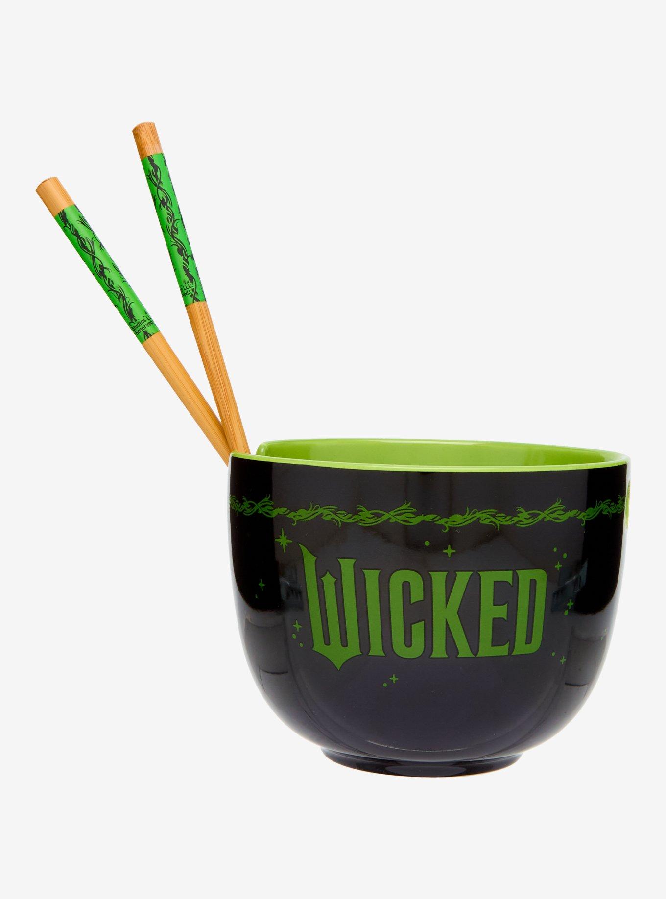 Wicked Elphaba Defy Gravity Ramen Bowl with Chopsticks, , hi-res