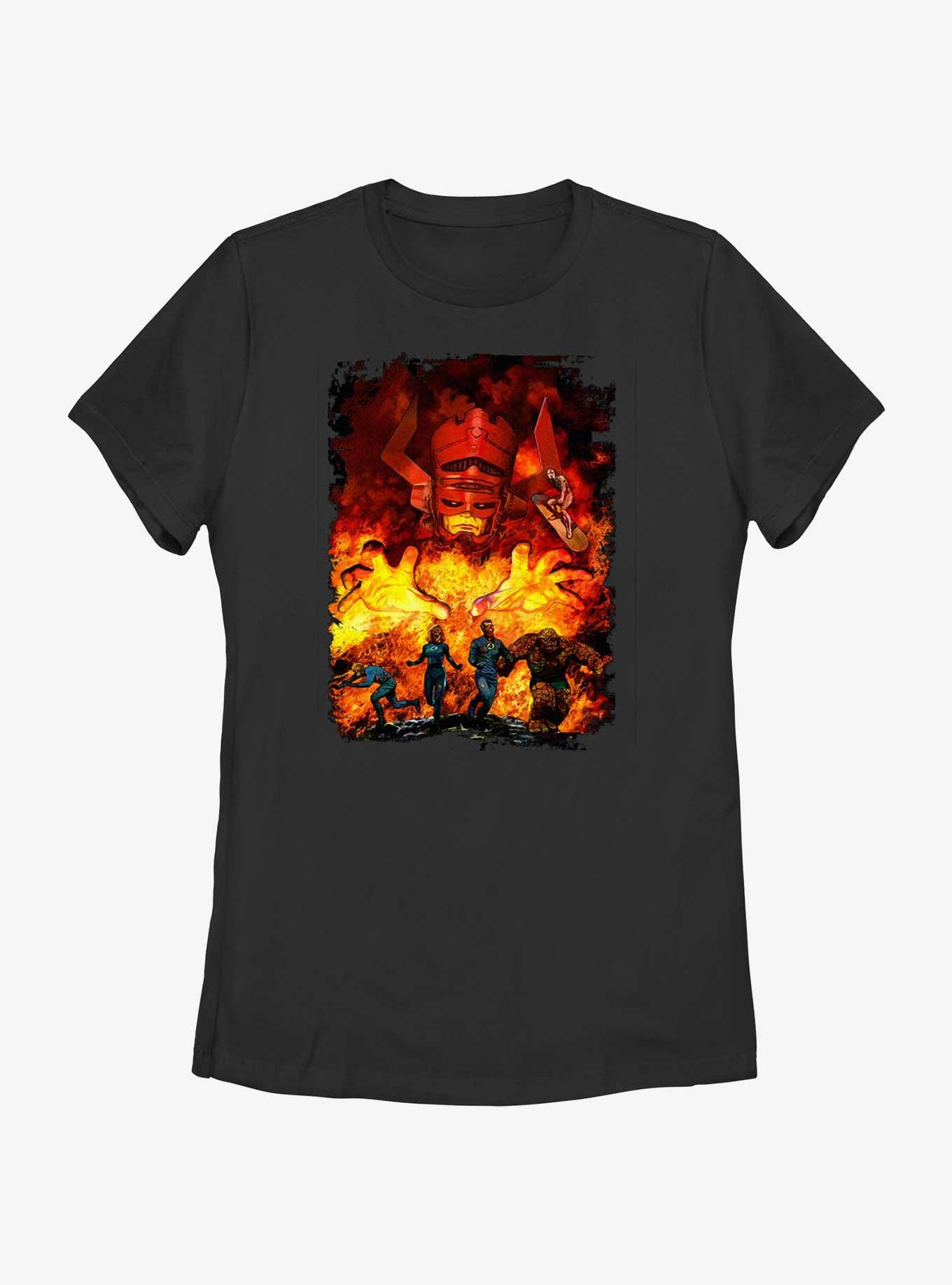 Marvel Fantastic Four Run For It Womens T-Shirt, BLACK, hi-res