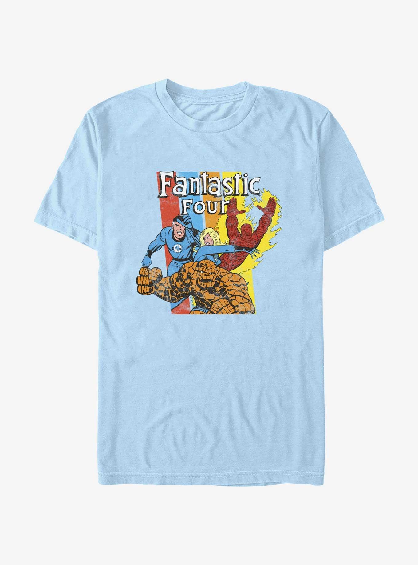 Marvel Fantastic Four Fantastic 4 Stripes T-Shirt, LT BLUE, hi-res